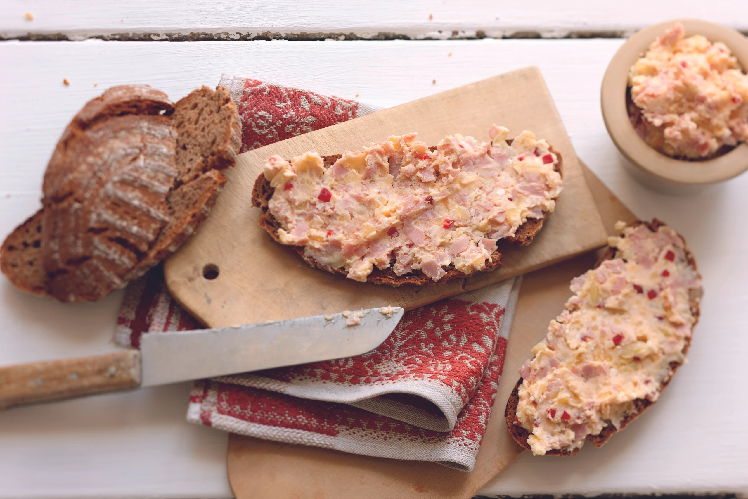 Erdäpfel-Brimsen mit Paprika