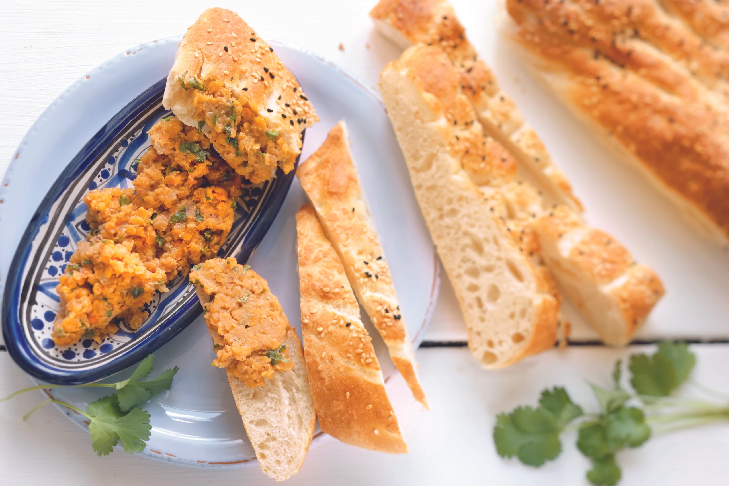 Roter Linsenaufstrich