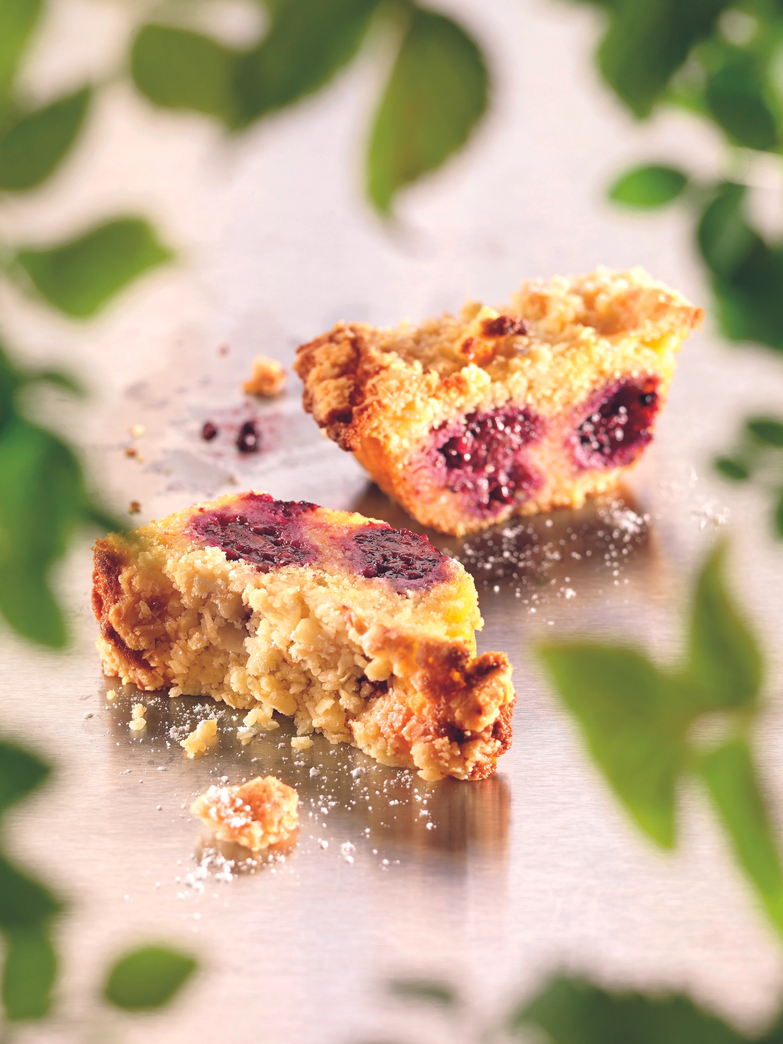 Brombeerkuchen mit Streuseln