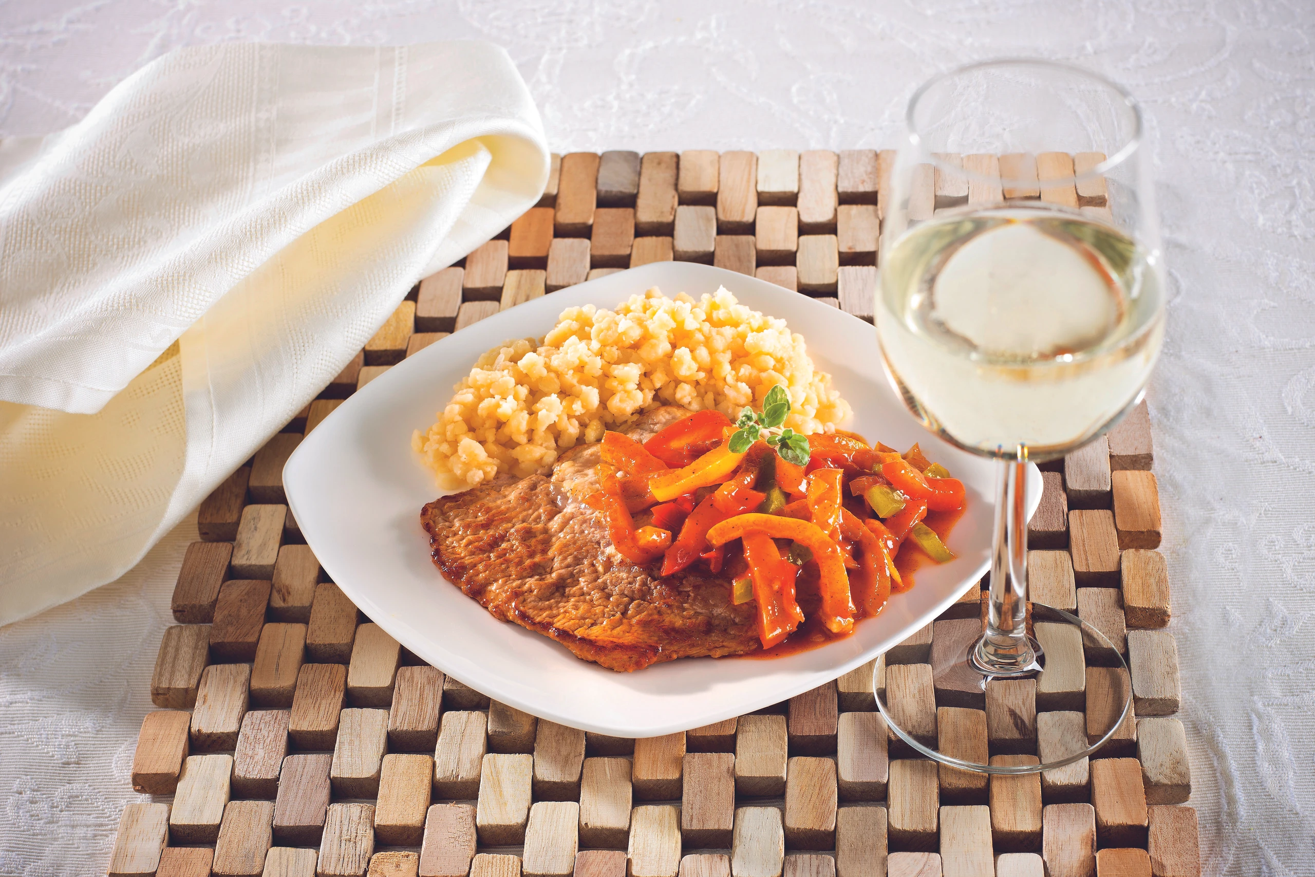 Schnitzel mit Letscho