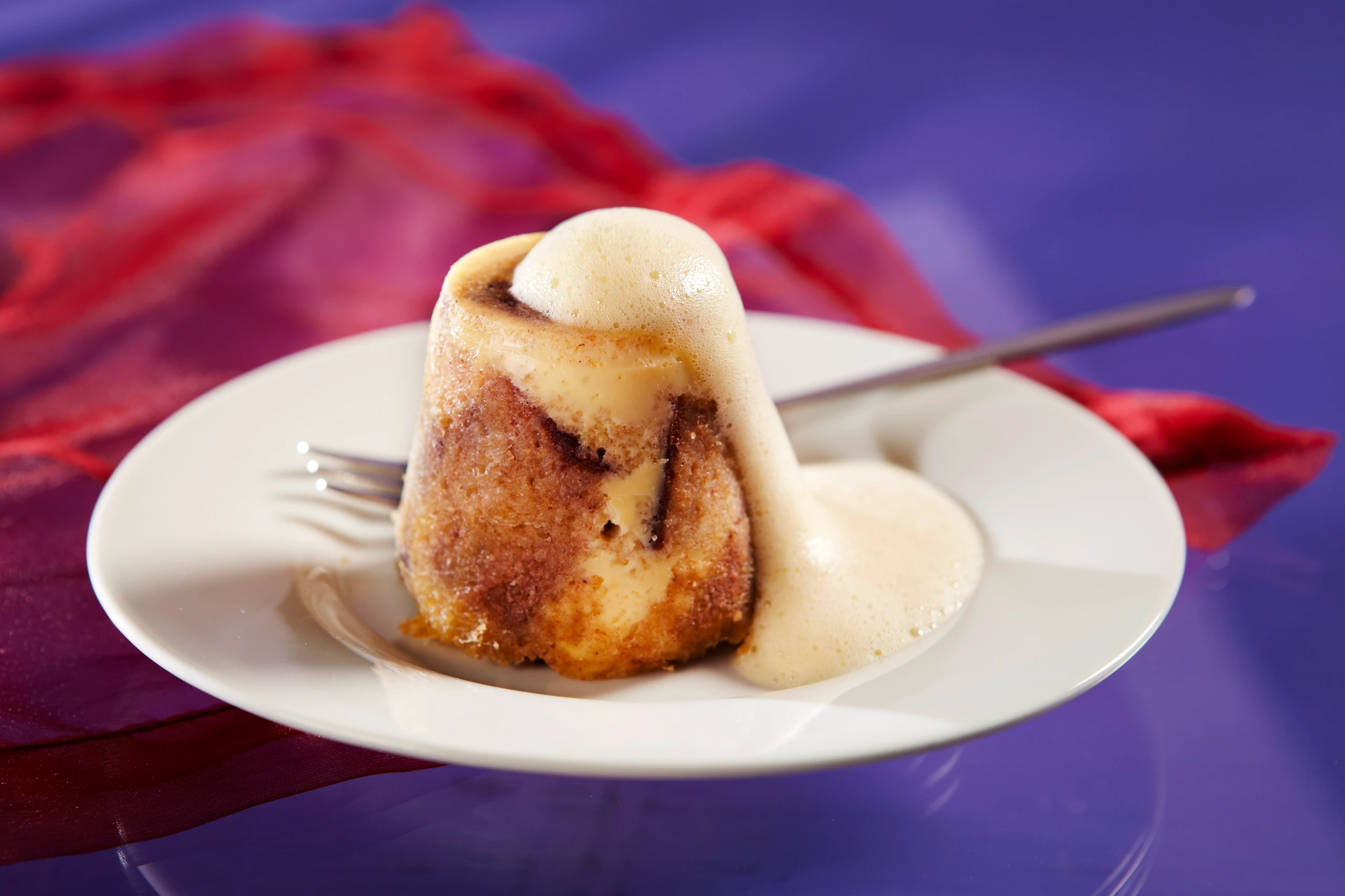 Kabinettpudding mit Weinschaum