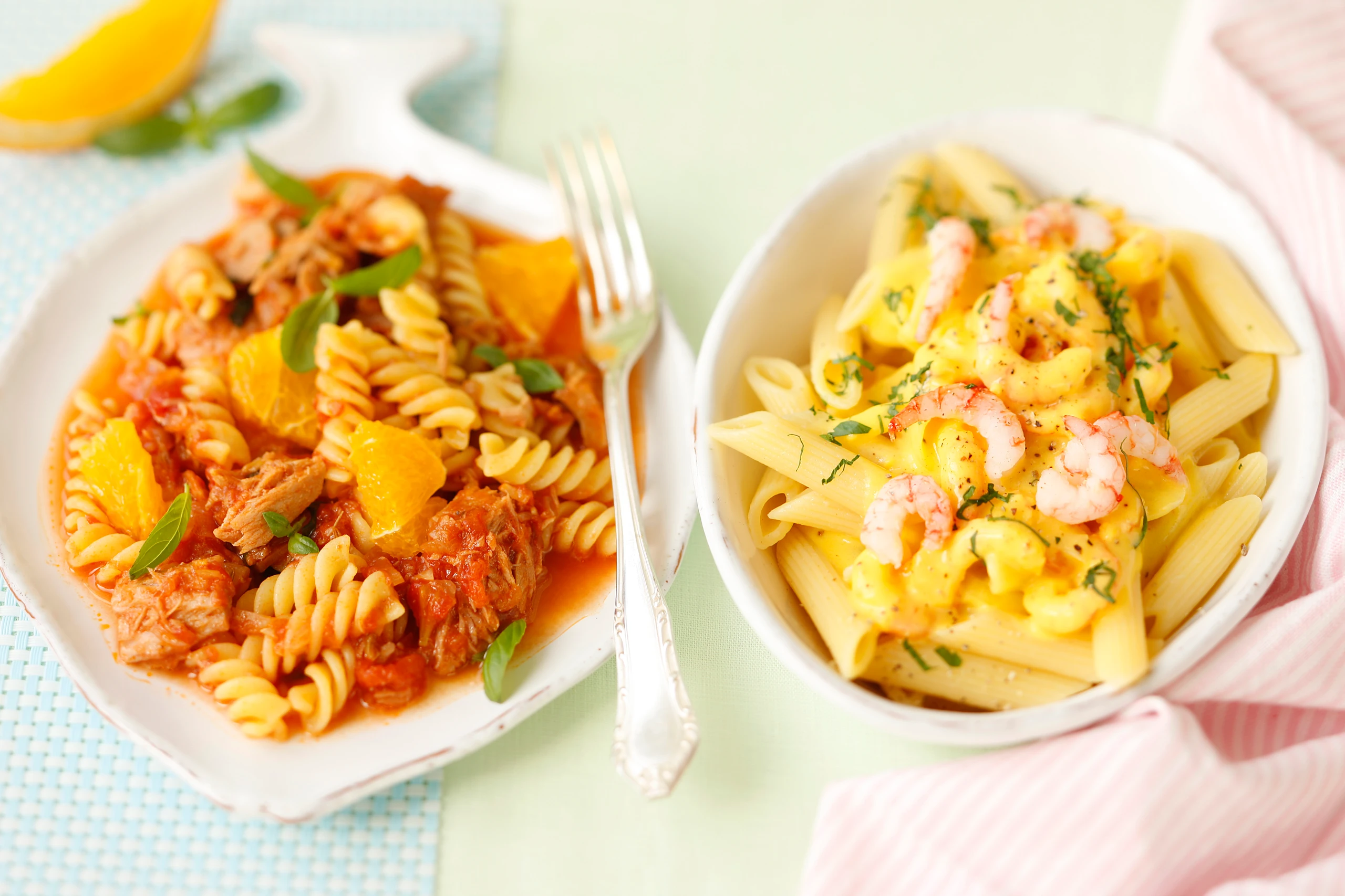 Penne mit Shrimps
