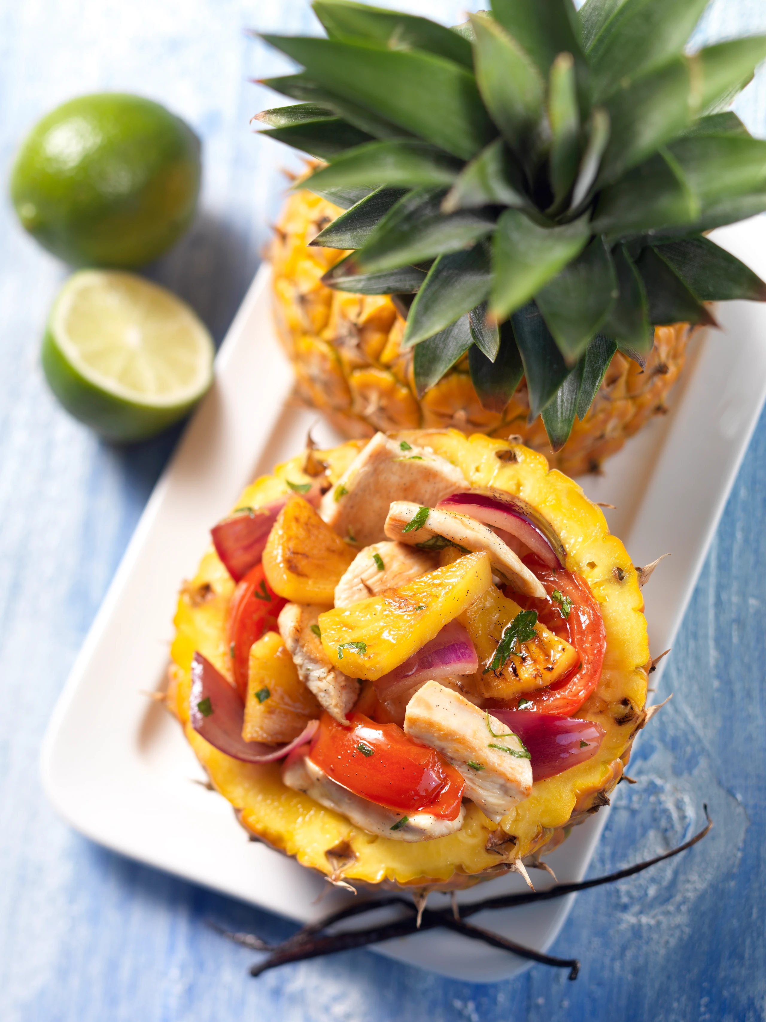 Hühnersalat mit Ananas