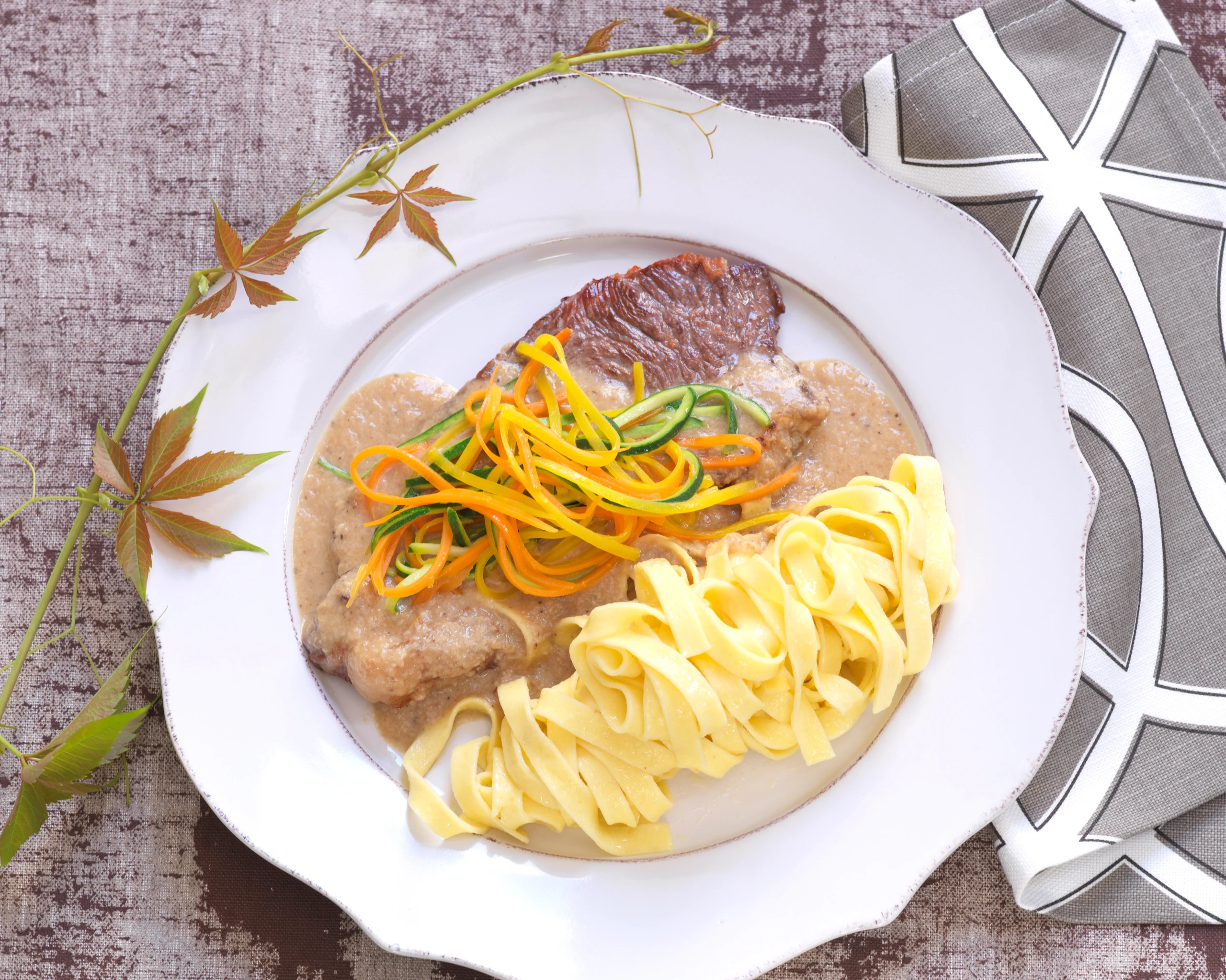 Rostbraten mit Wurzelgemüse