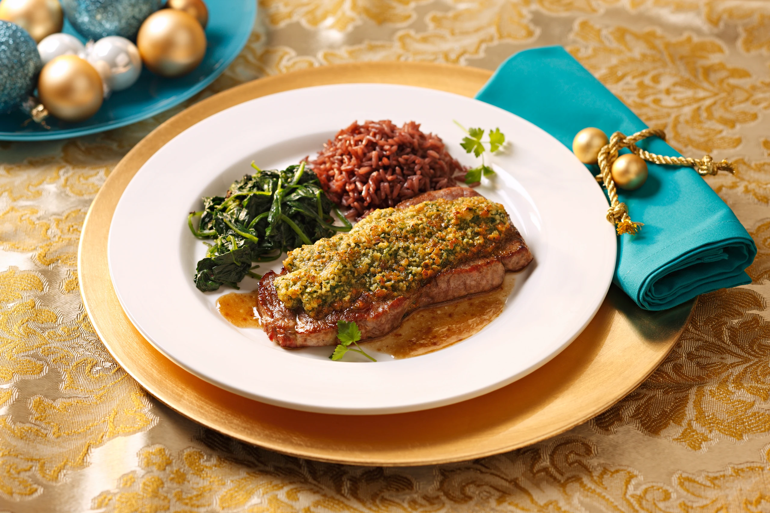 Rumpsteak mit Kräuterkruste