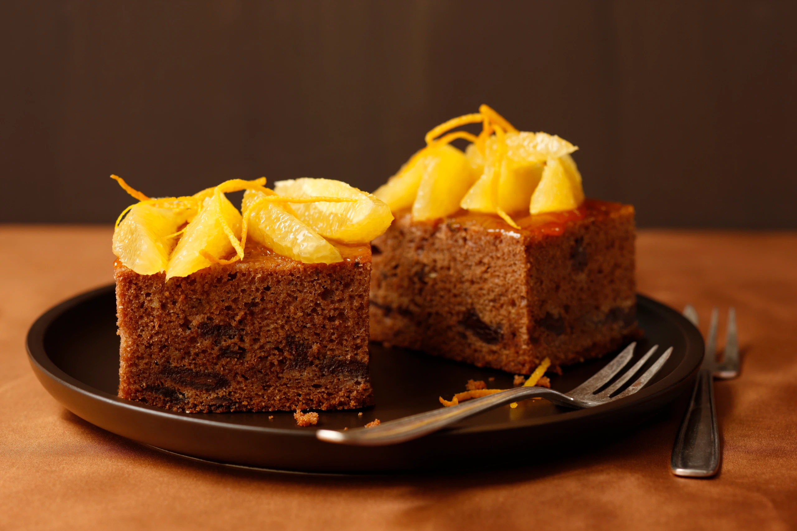 Glühweinschnitte mit Orangen