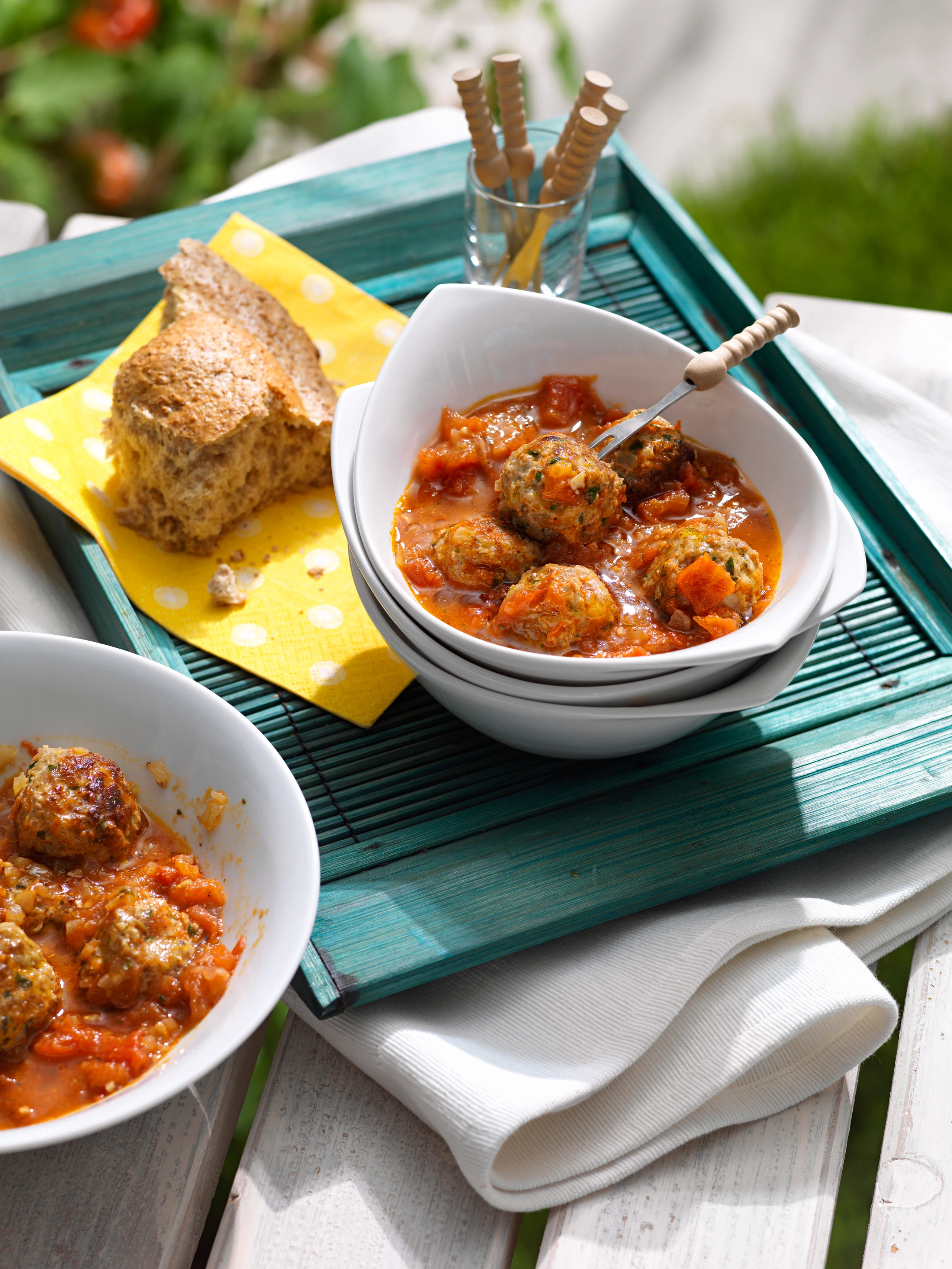 Kalbfleischbällchen in Paradeissauce