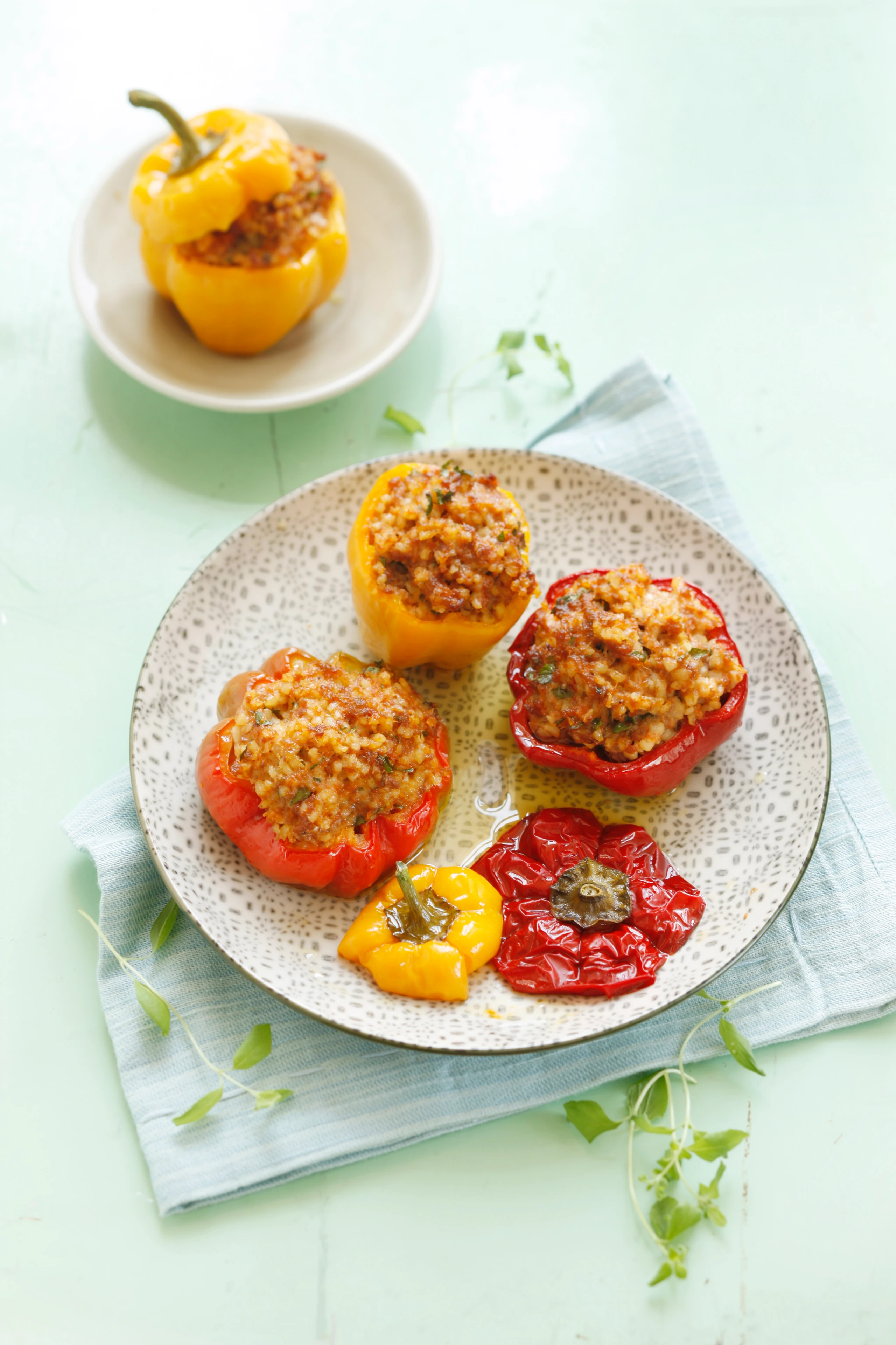 Paprika mit Lammfüllung