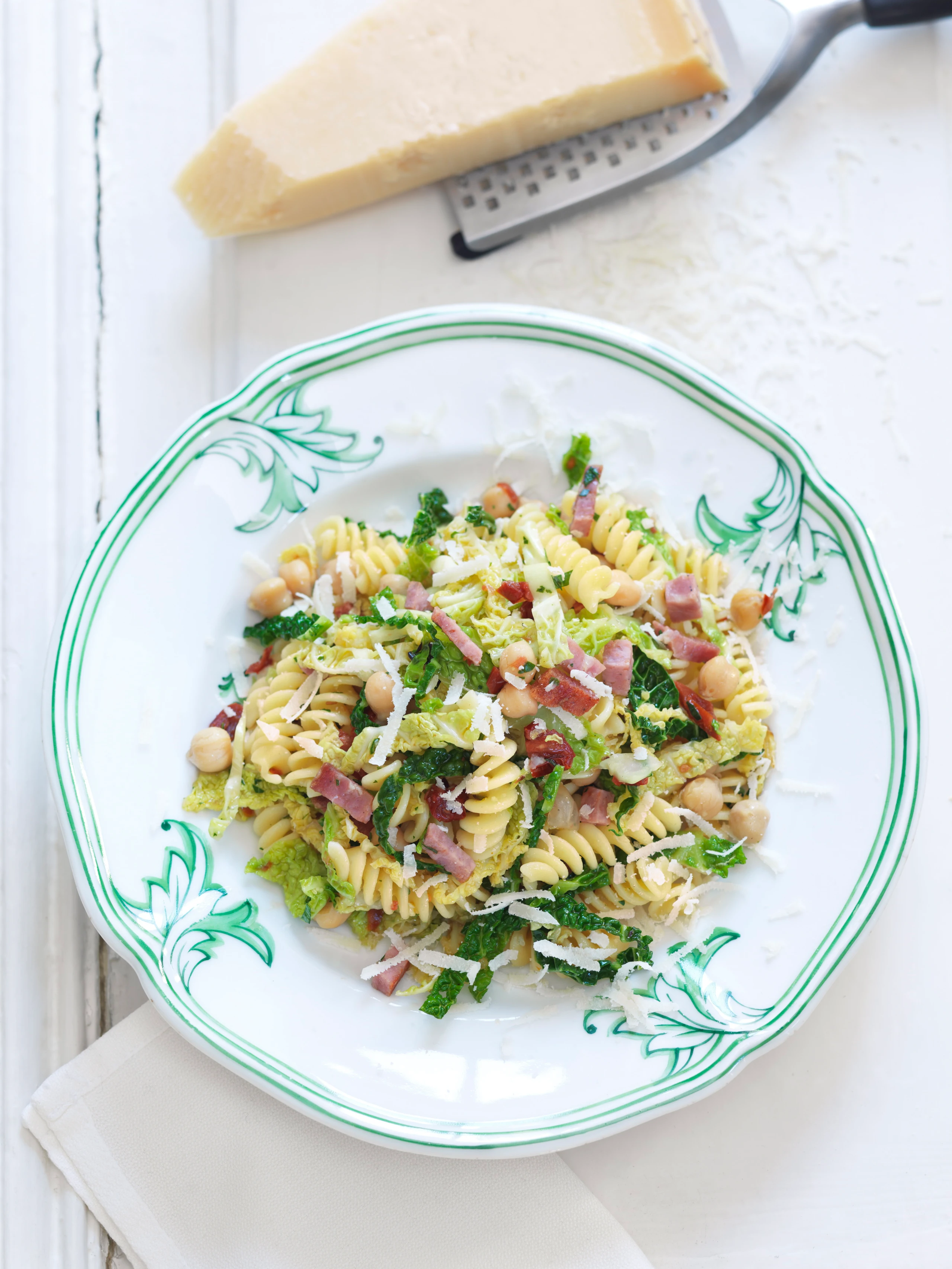 Fusilli mit Kichererbsen