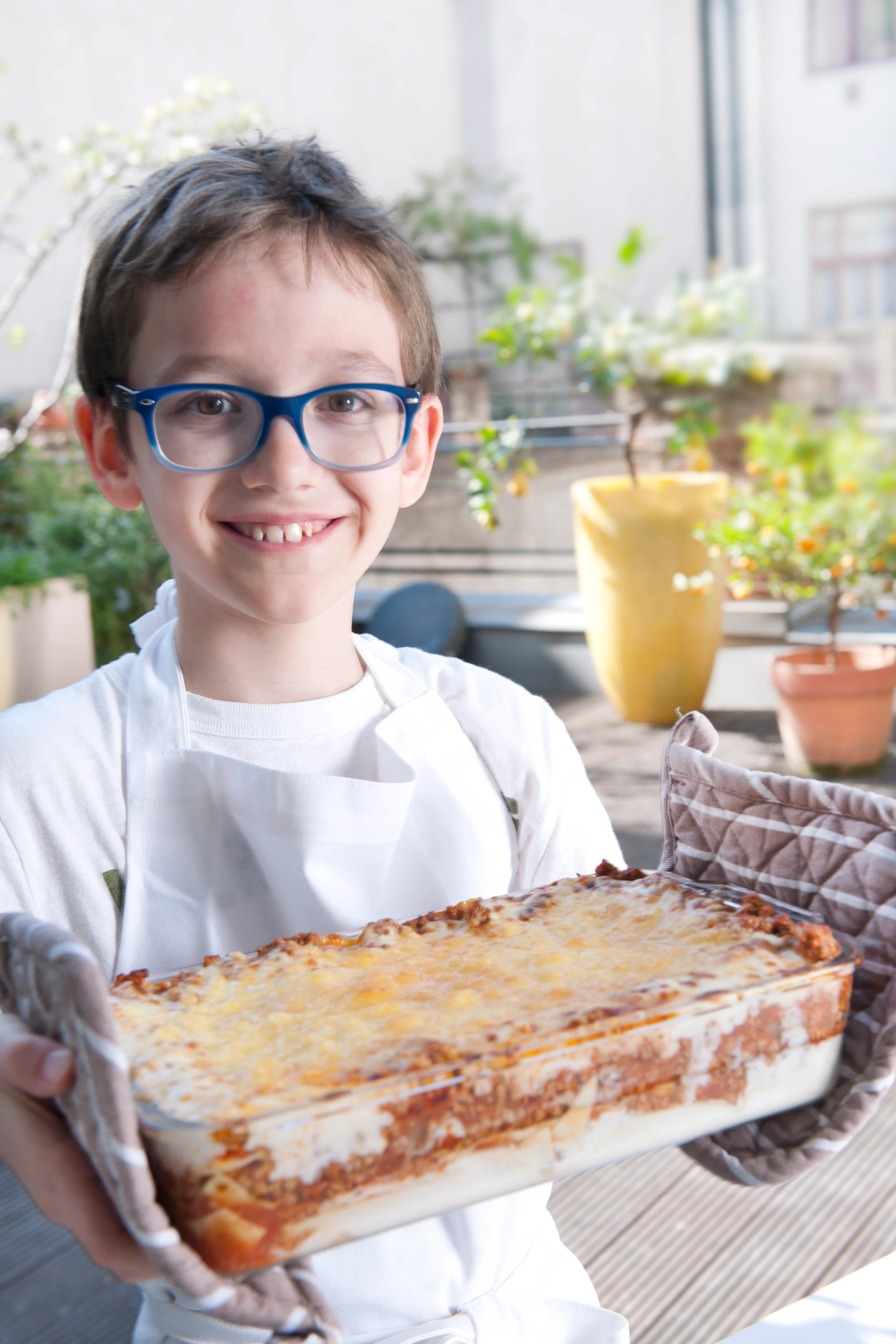 Italienische Lasagne mit Faschiertem und Béchamelsauce