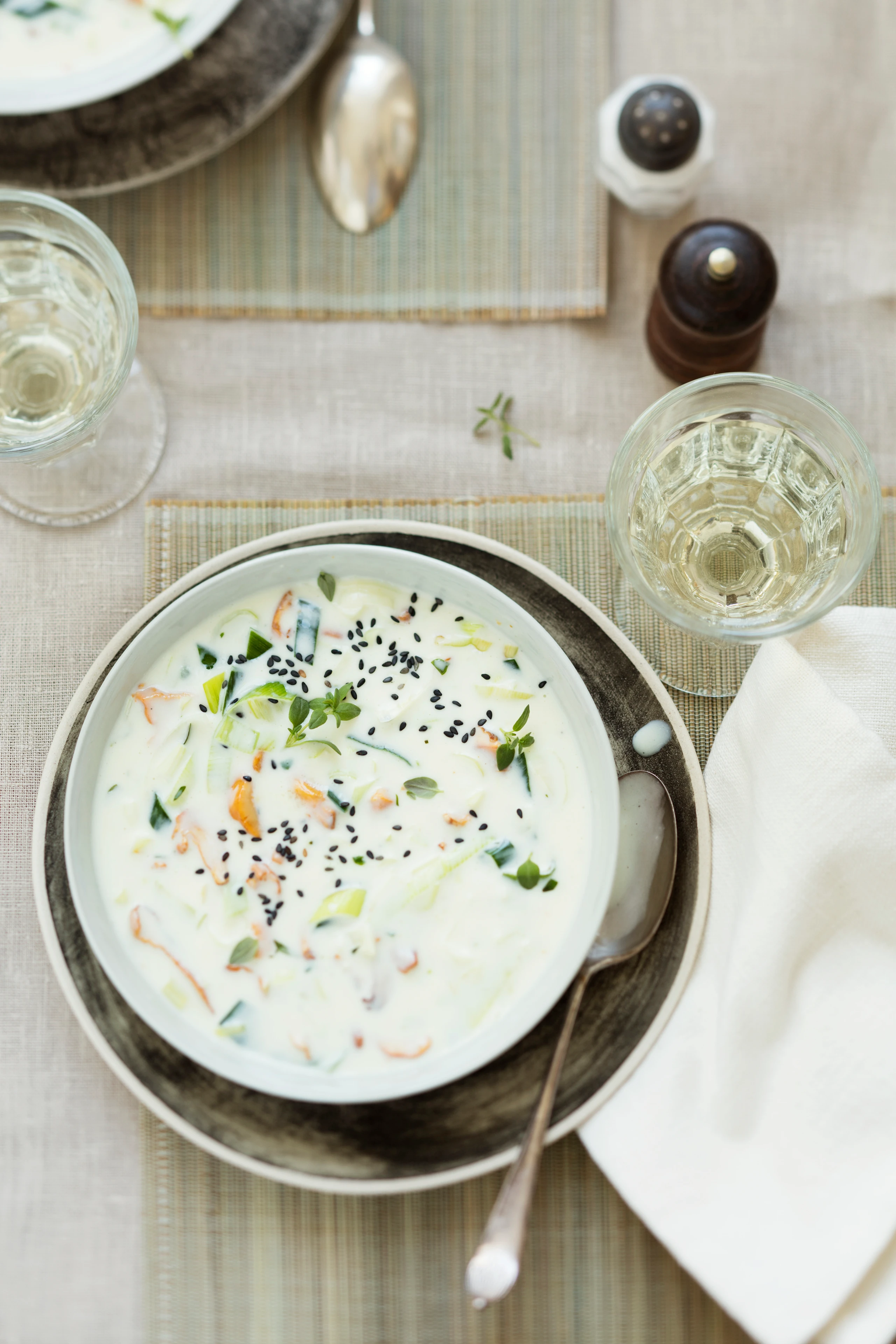 Schwammerl-Lauchsuppe