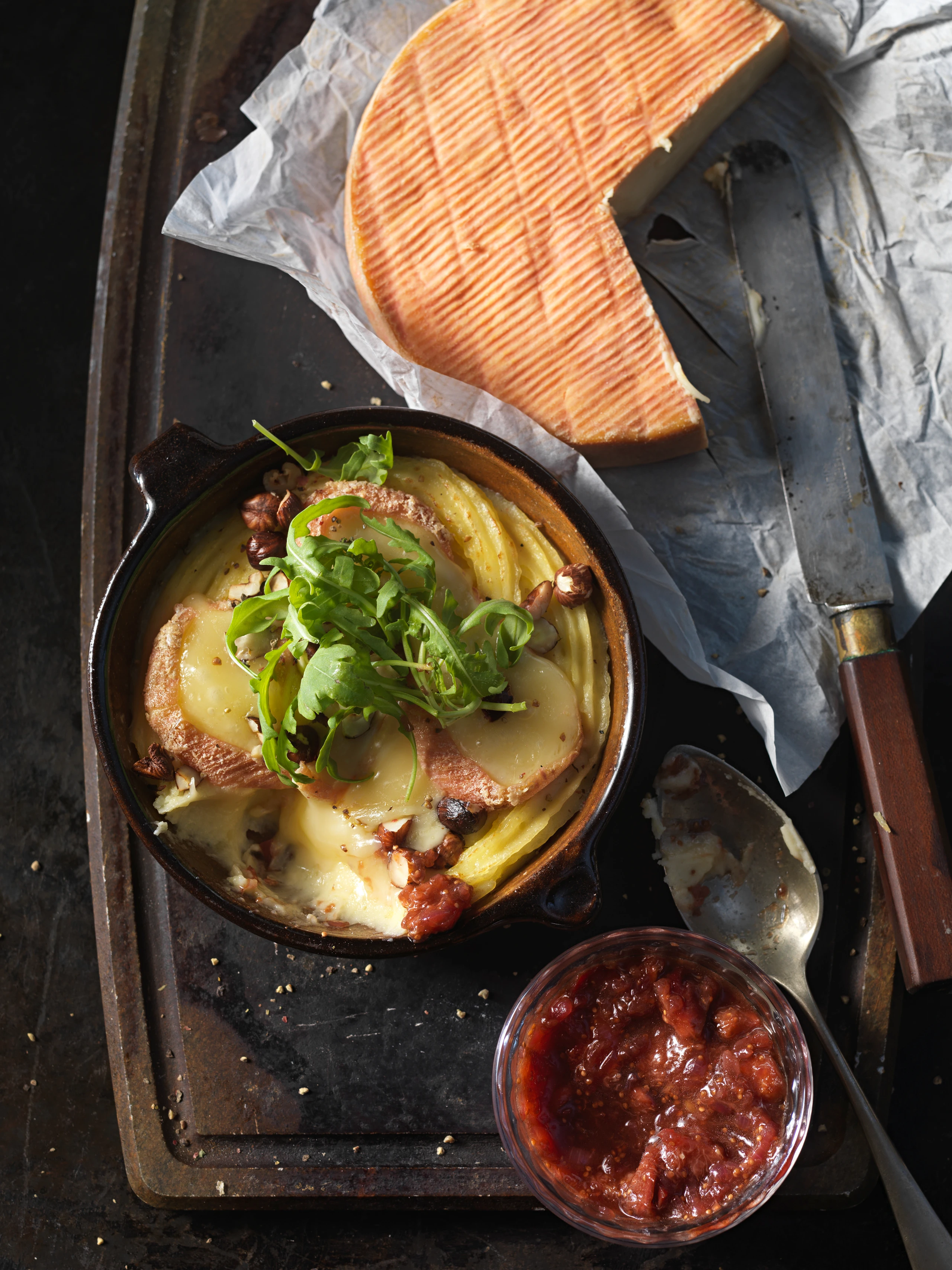 Munster auf Erdäpfelpüree