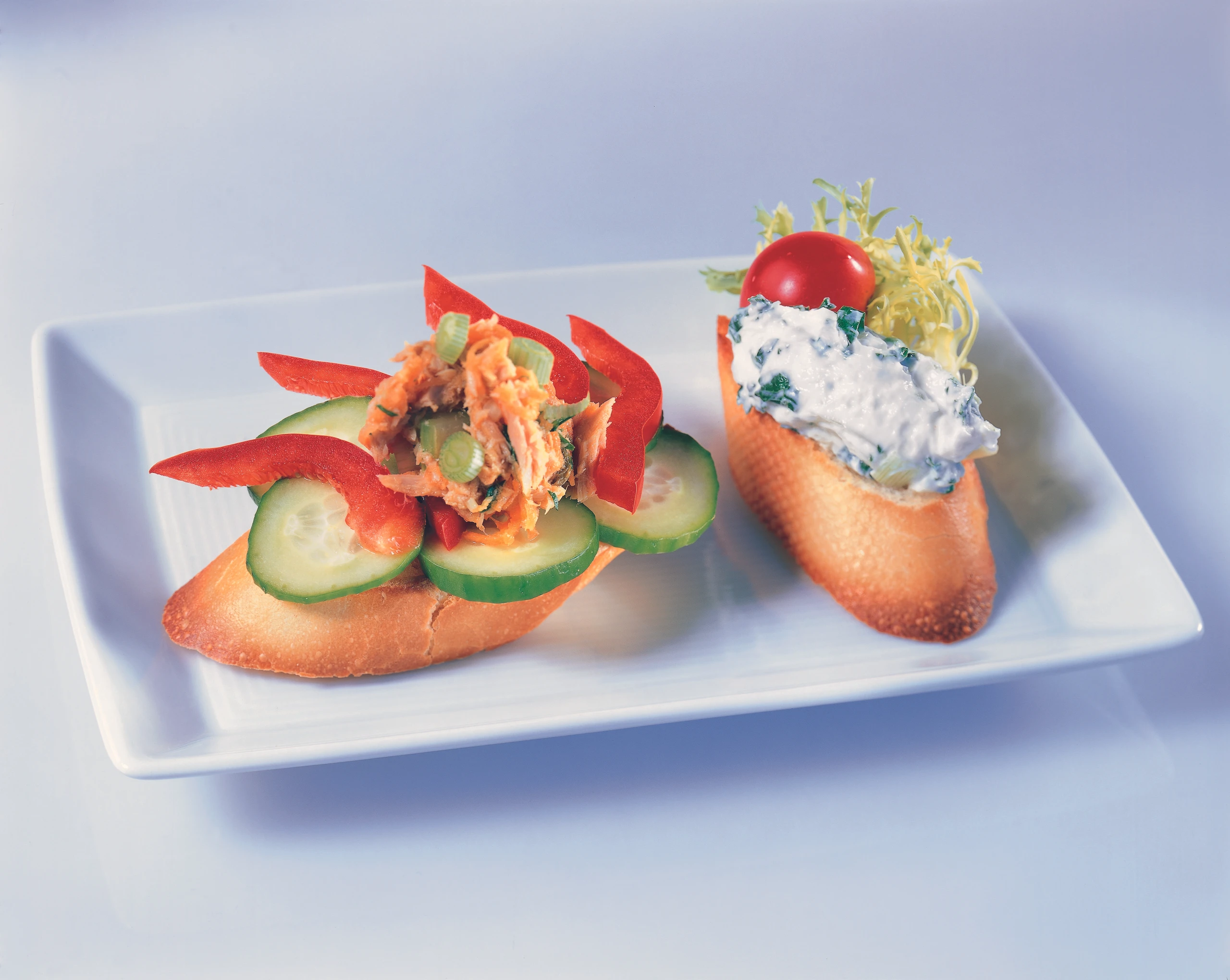 Crostini mit Spinat-Creme