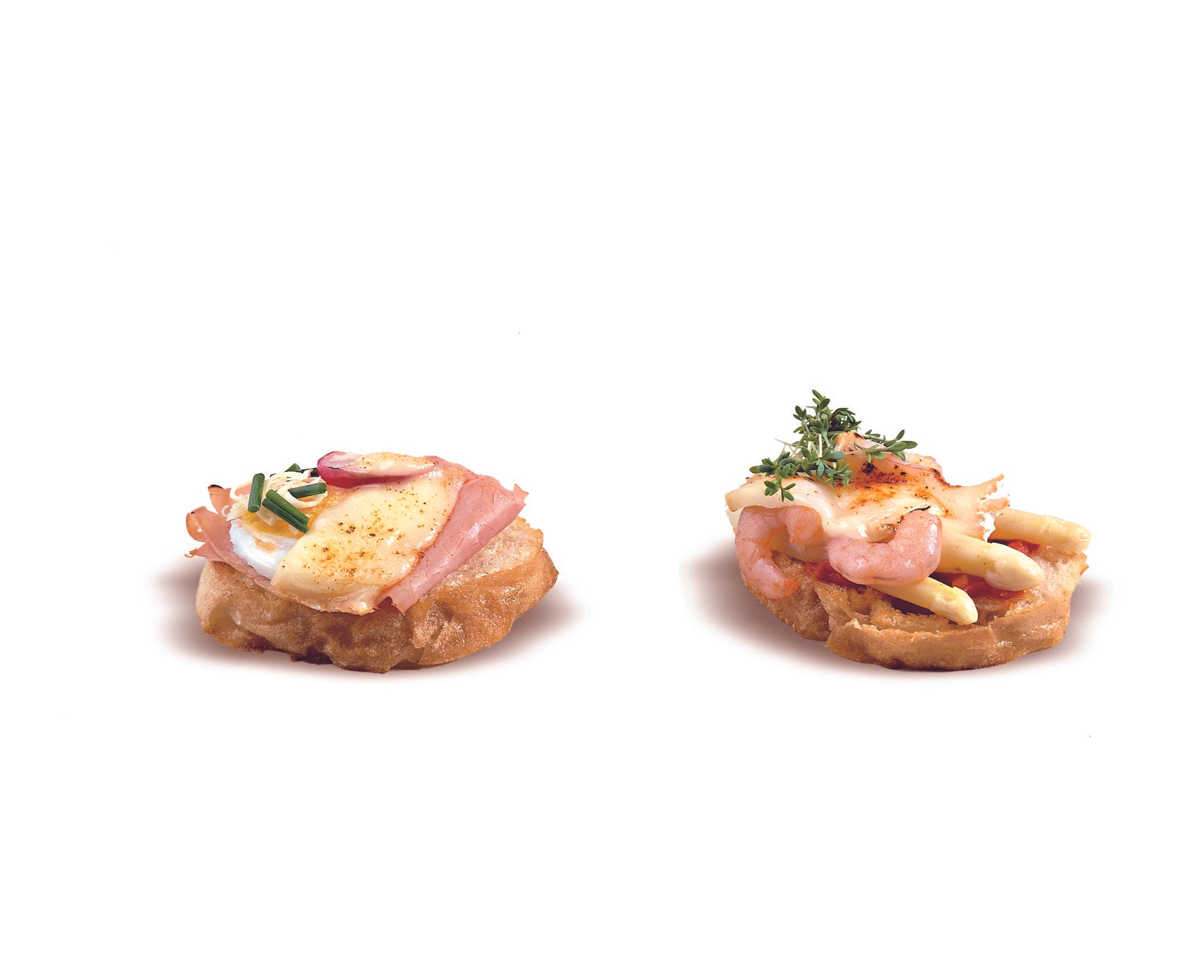 Crostini mit Schinken und Saint Albray