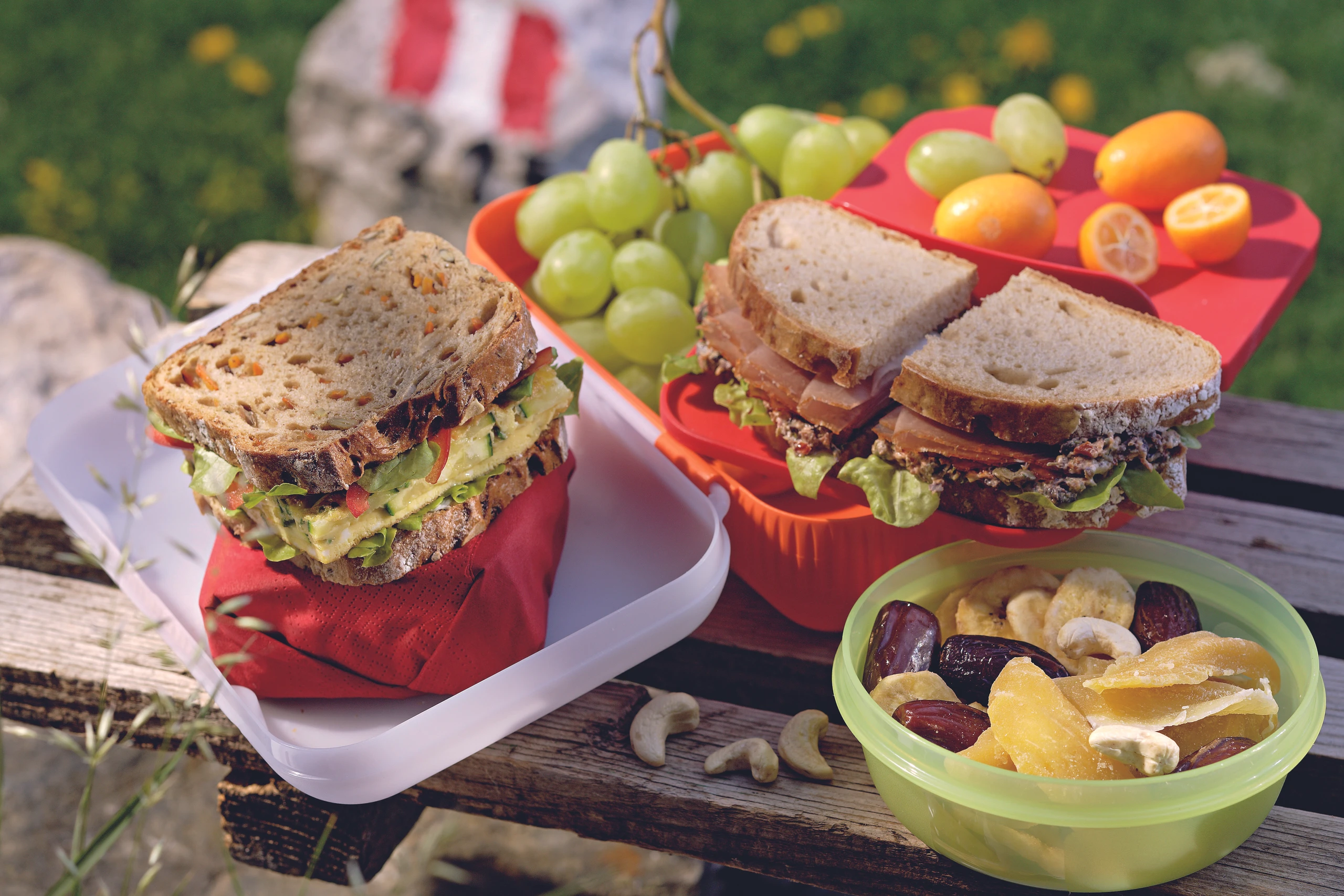 Schinkenbrot mit Olivencreme