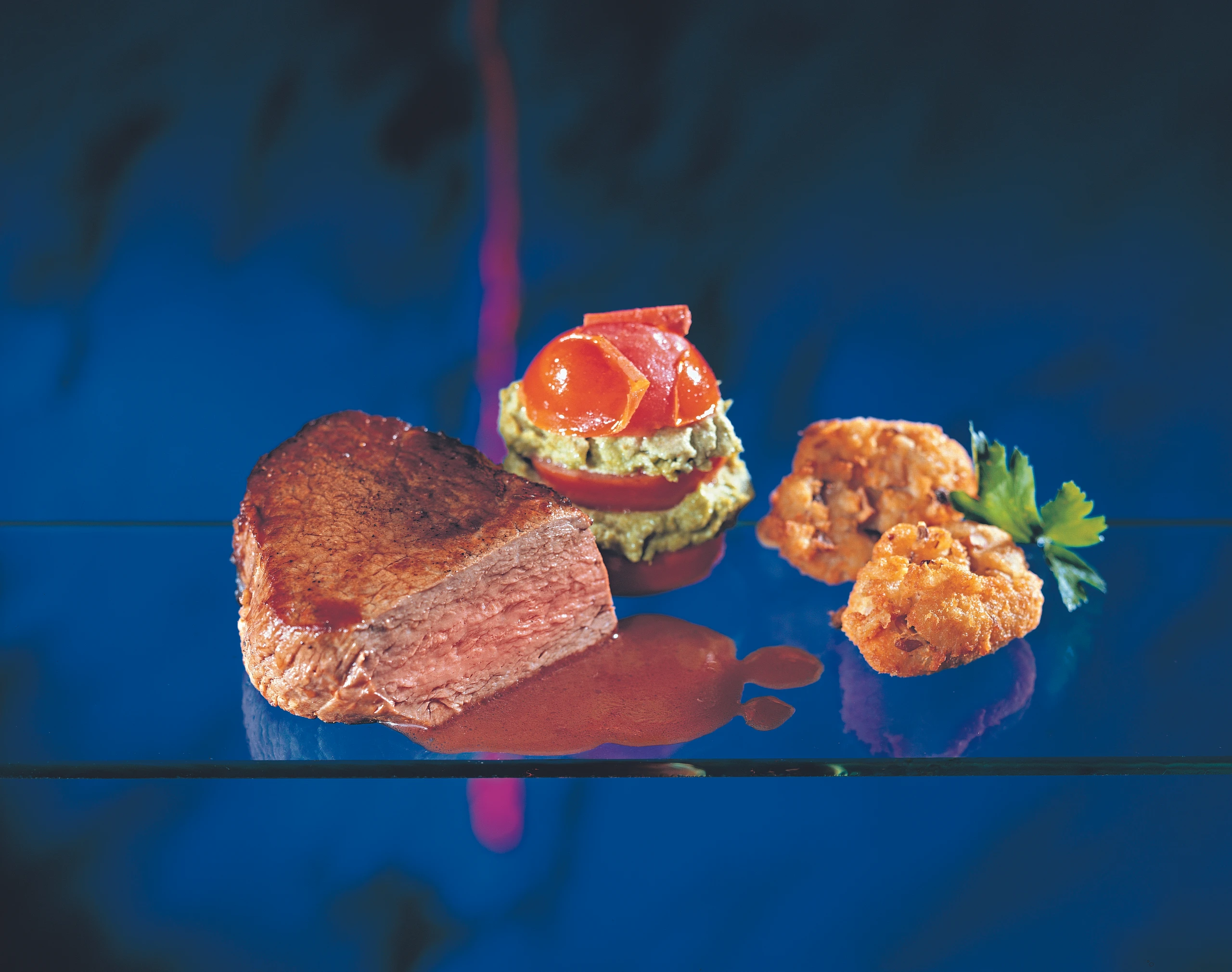 Chateaubriand mit gebackenen Schwammerl-Nockerln