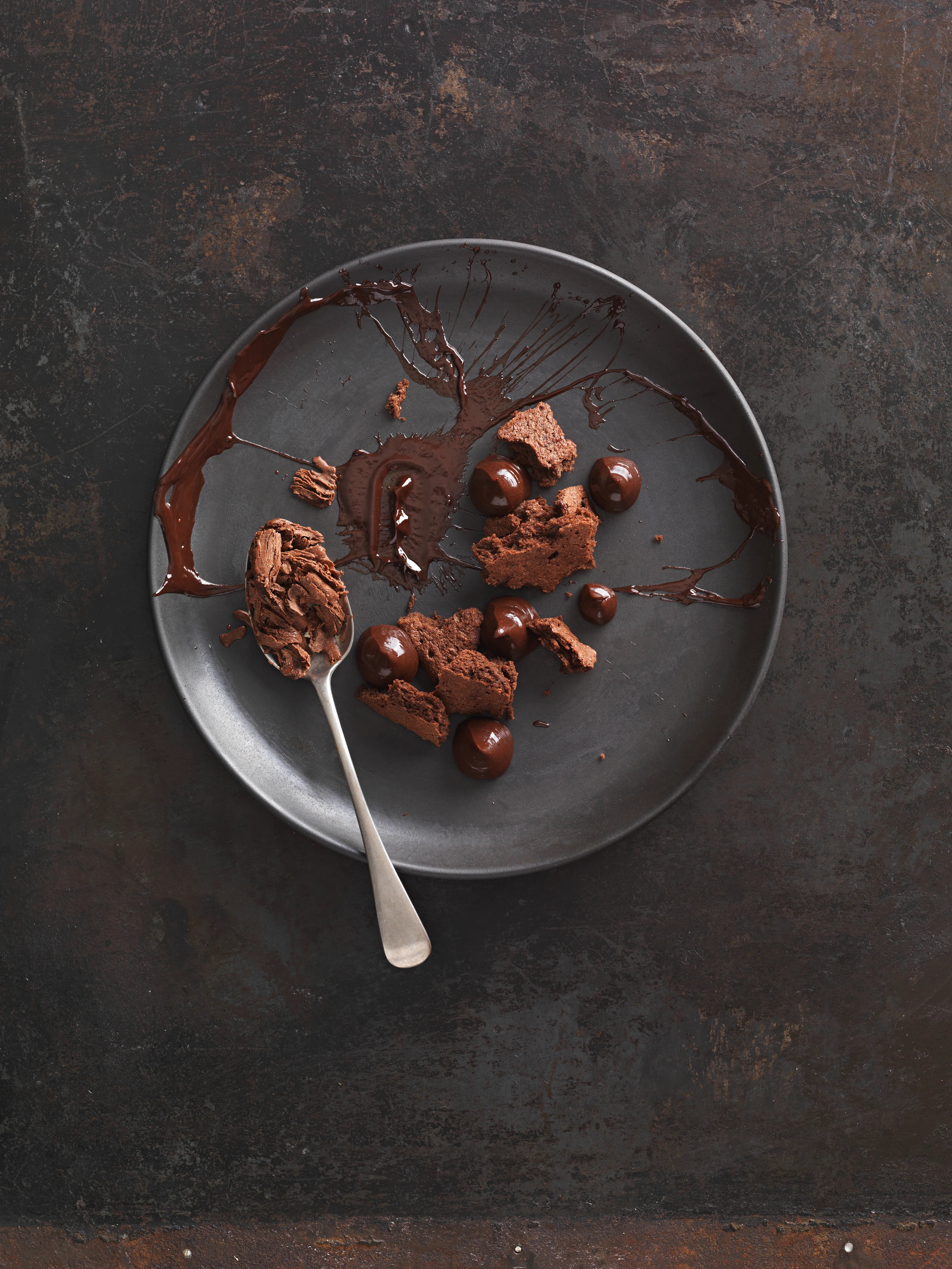 Schokokuchen mit Pfeffer-Schokogranité