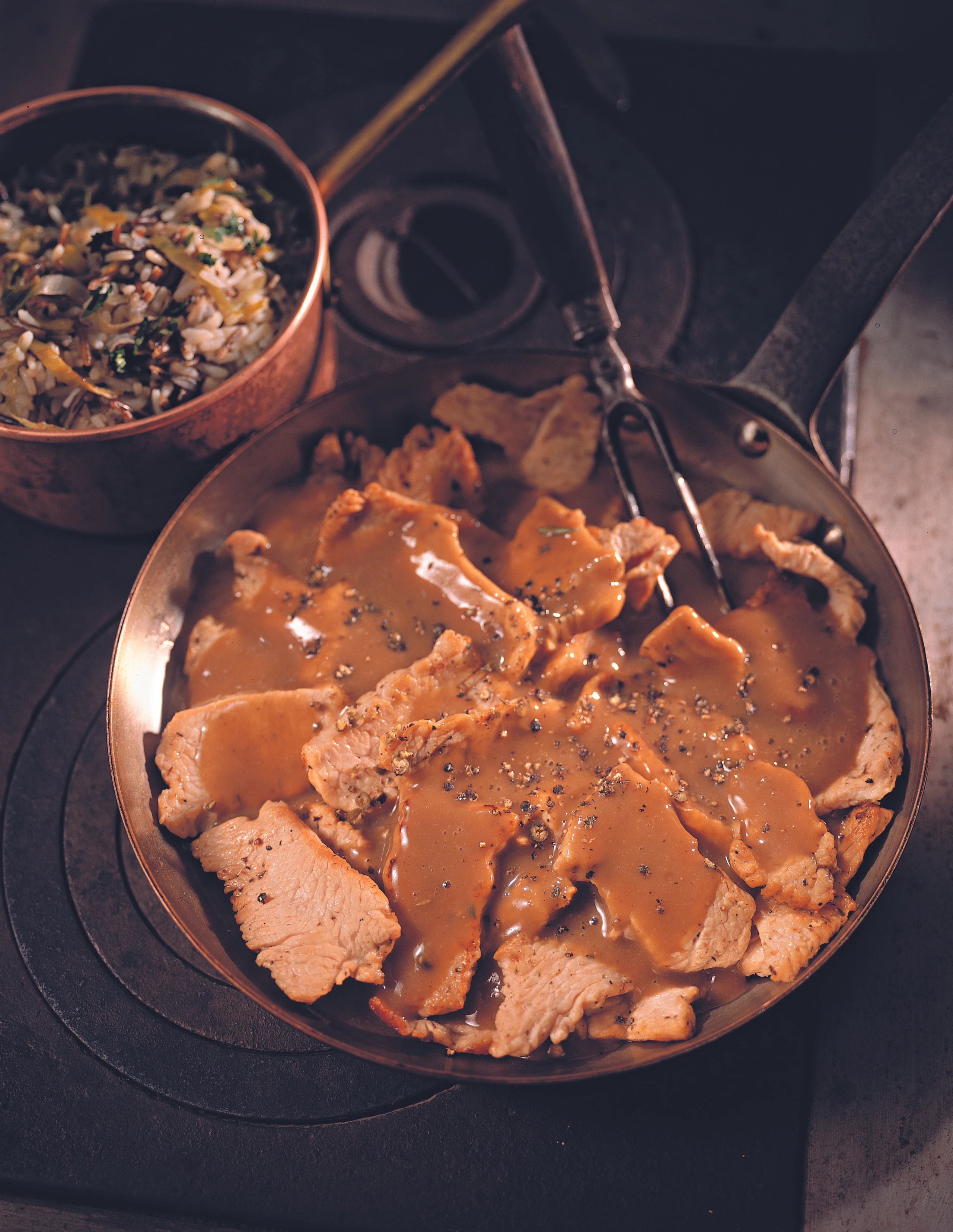 Putengeschnetzeltes mit Pfefferrahmsauce