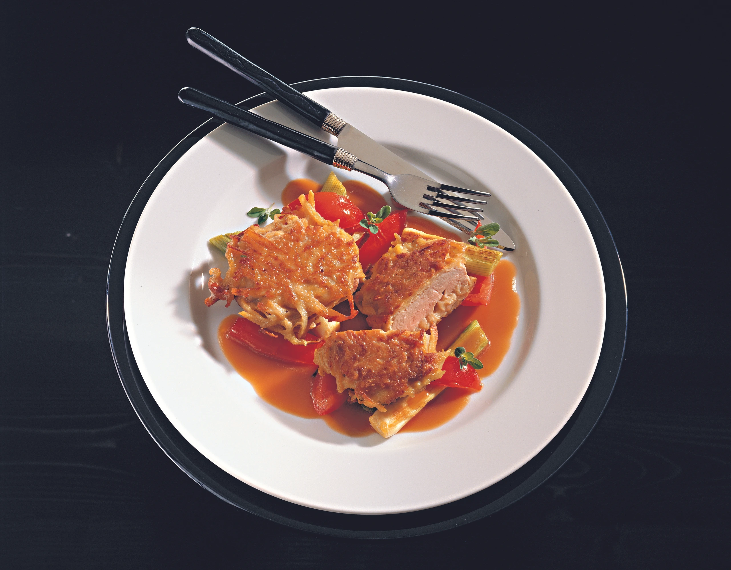 Schweinsfilet im Erdäpfelmantel