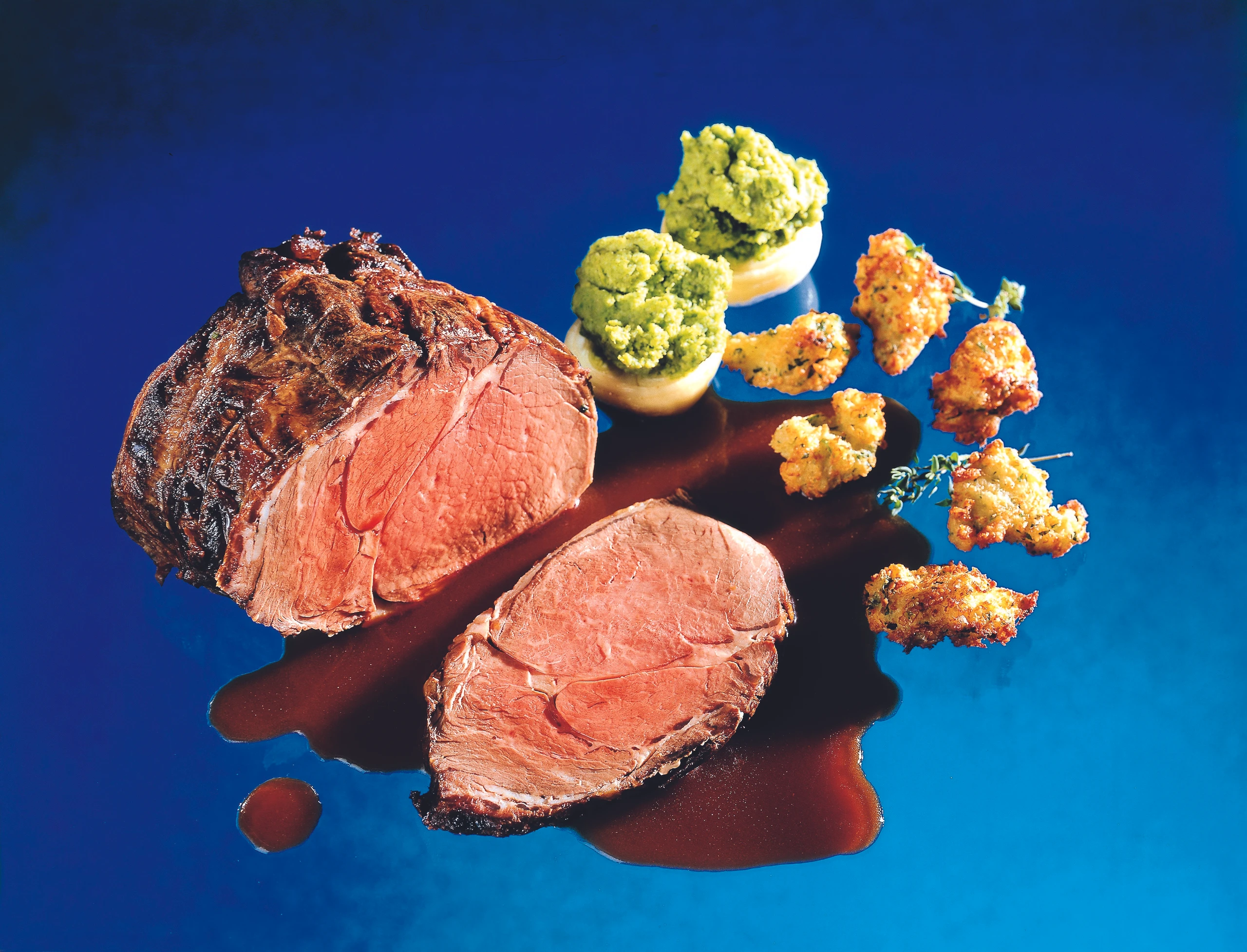 Rindsbraten mit Rotweinsauce