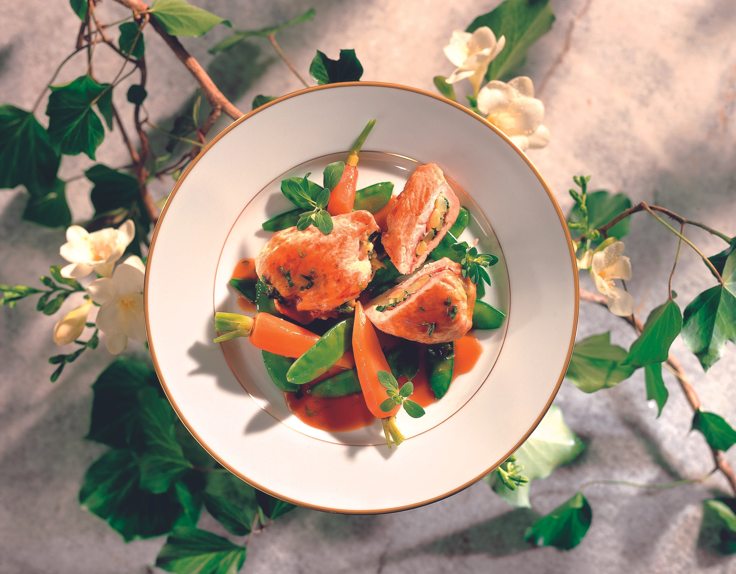 Fleischtascherl mit Erdäpfel-Spinat-Fülle