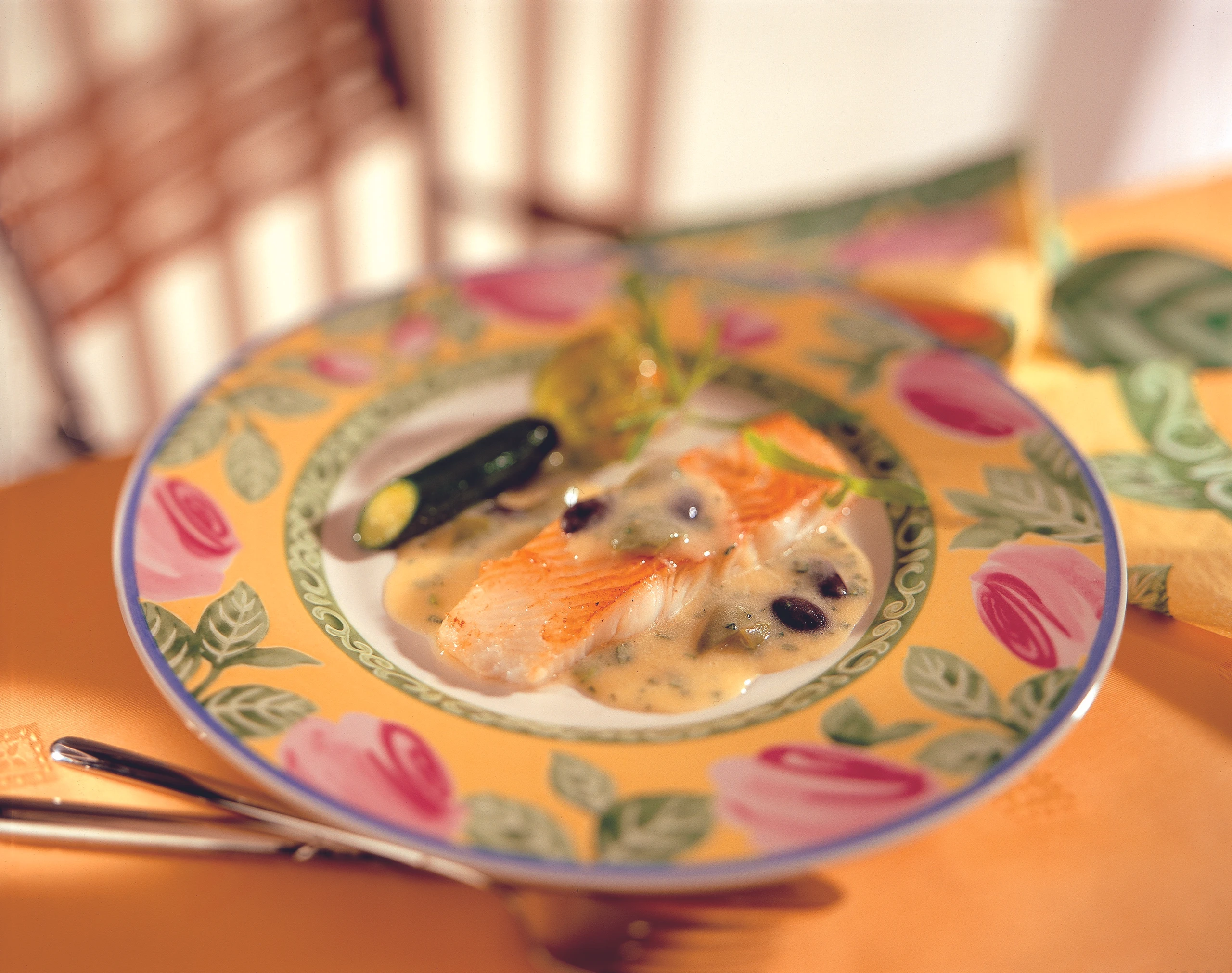 Heilbuttfilets mit Erdäpfel-Olivensauce