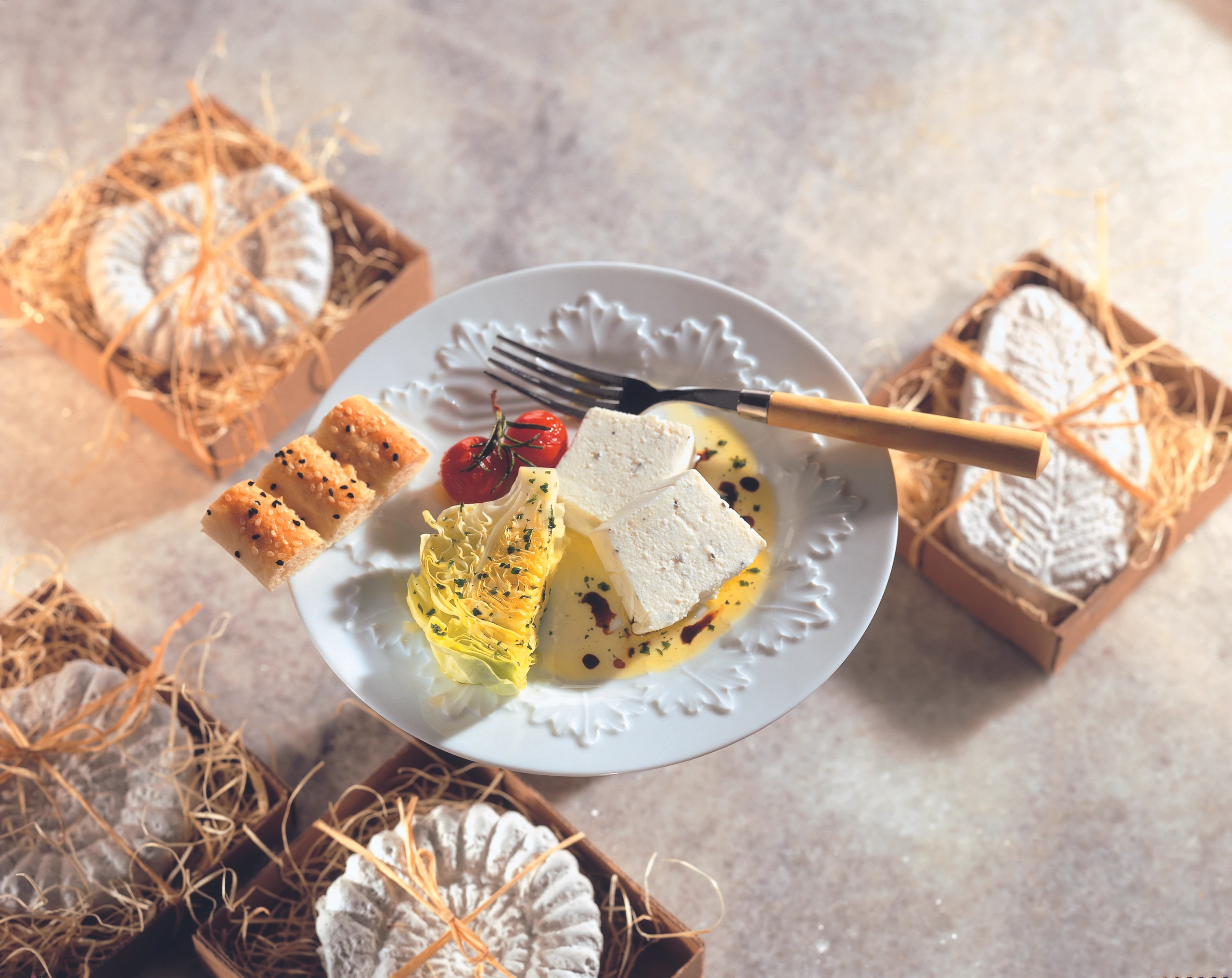 Schafkäseterrine mit Rosmarin