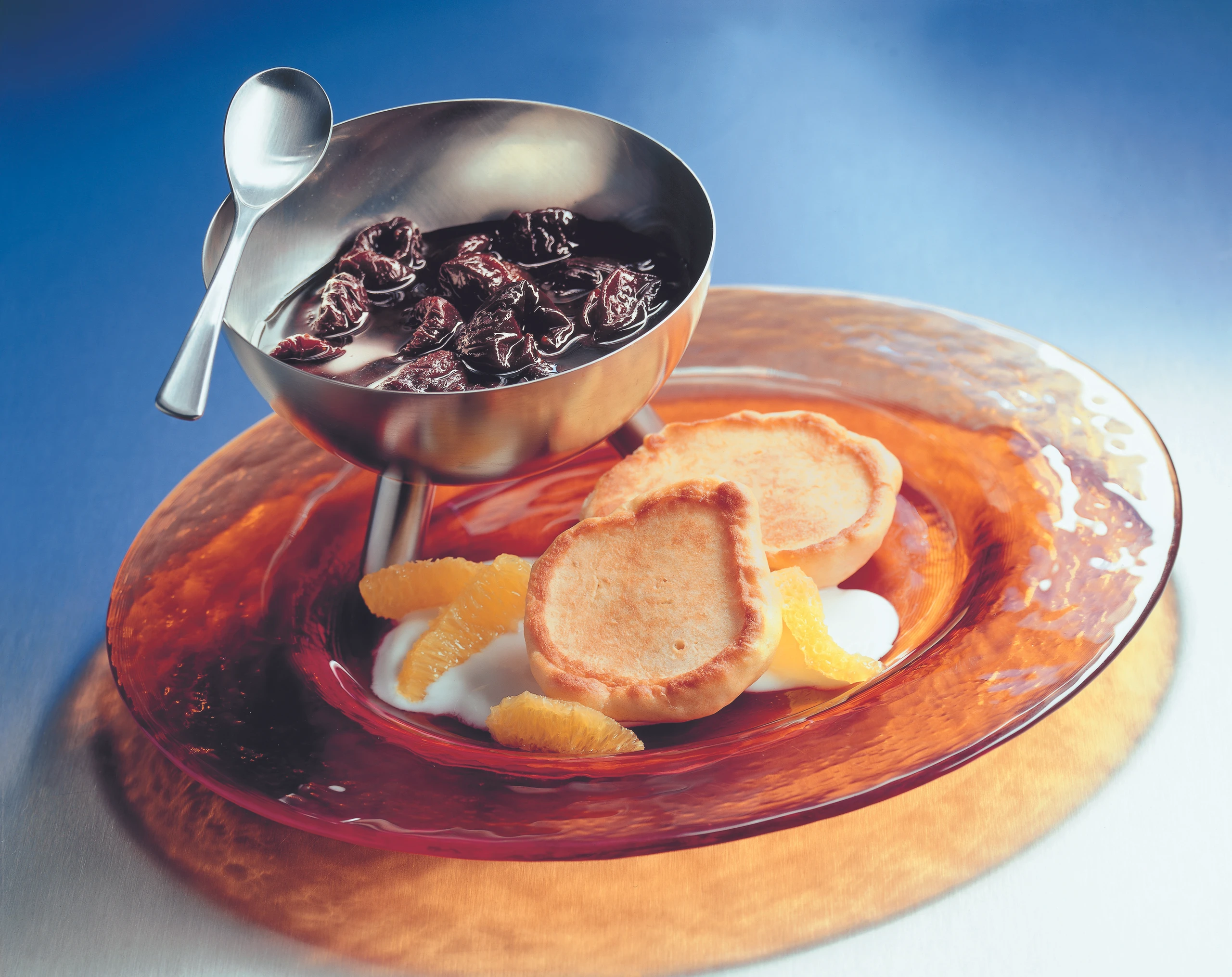 Liwanzen mit Joghurtschaum