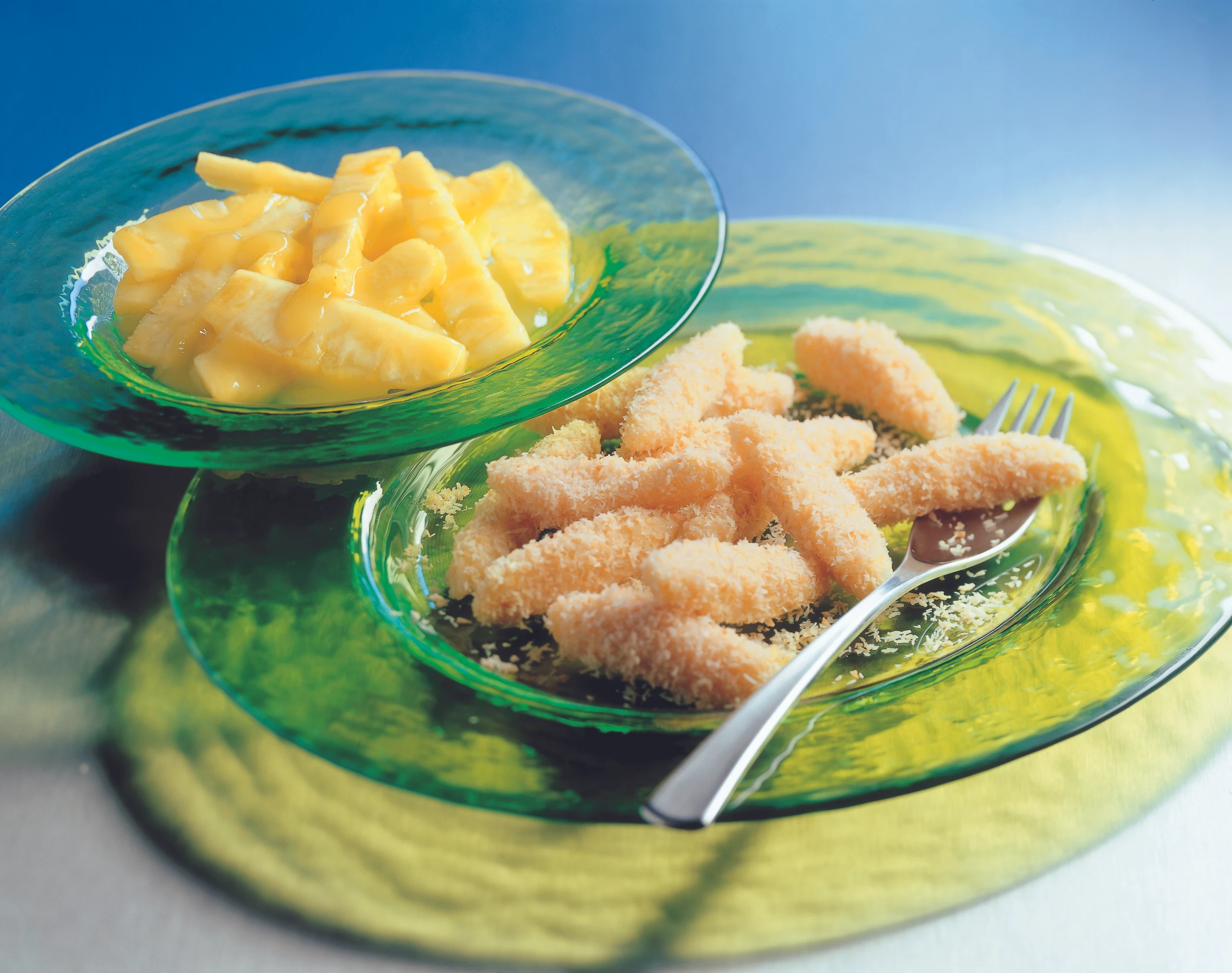 Topfennudeln mit Ananas