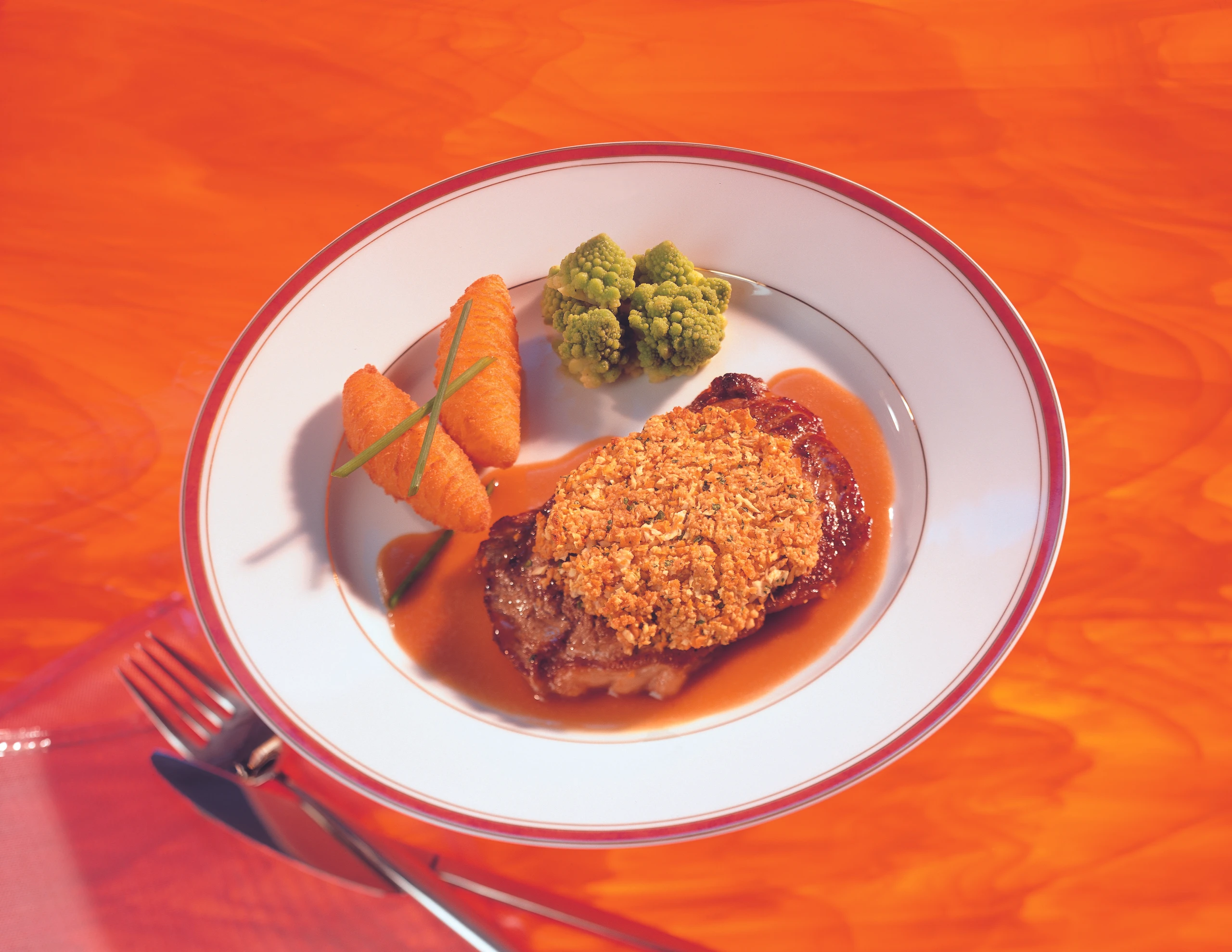 Rostbraten mit Wurzelkruste