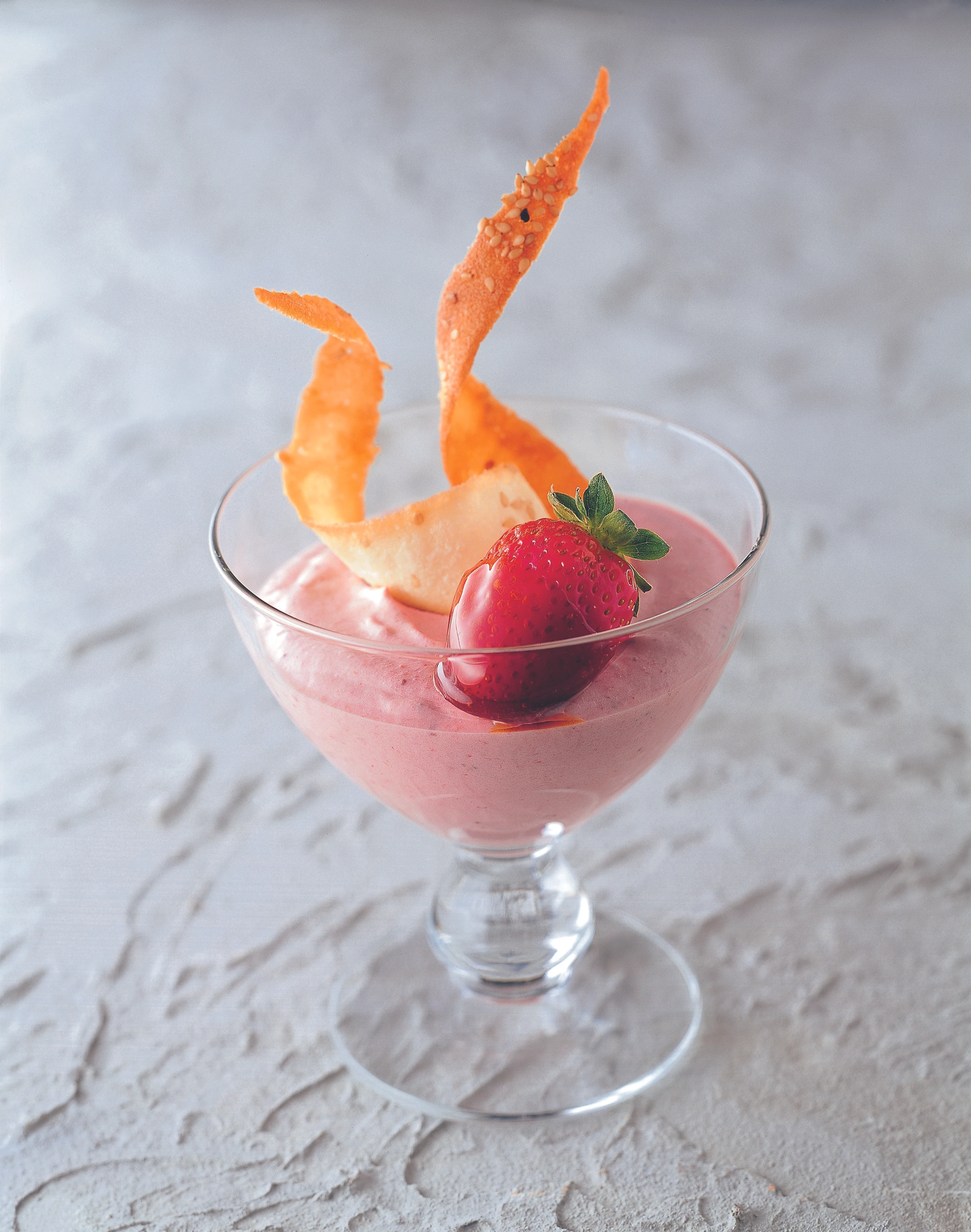 Erdbeercreme mit Lavendelhonig