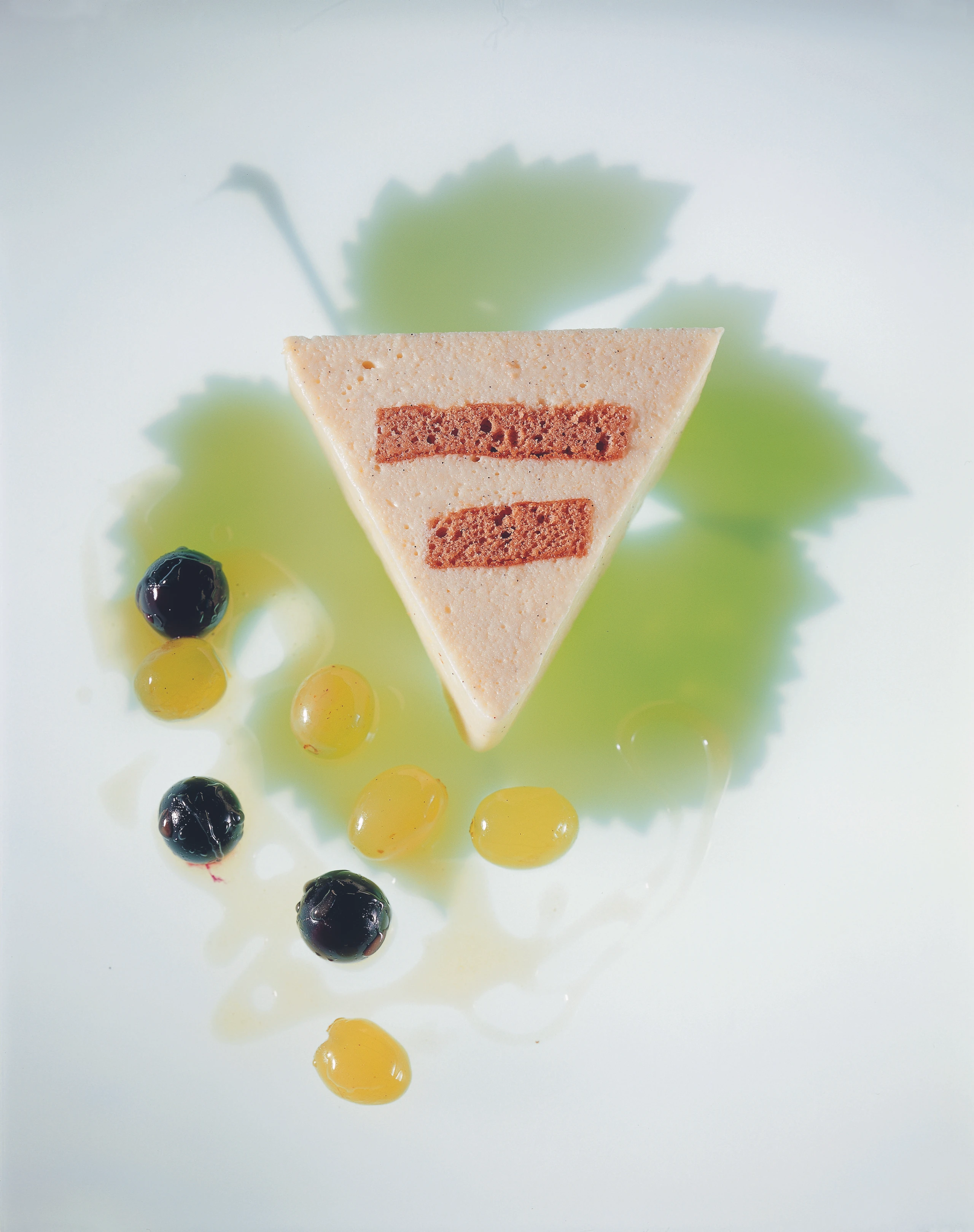 Trauben-Terrine mit Schokoladebiskuit