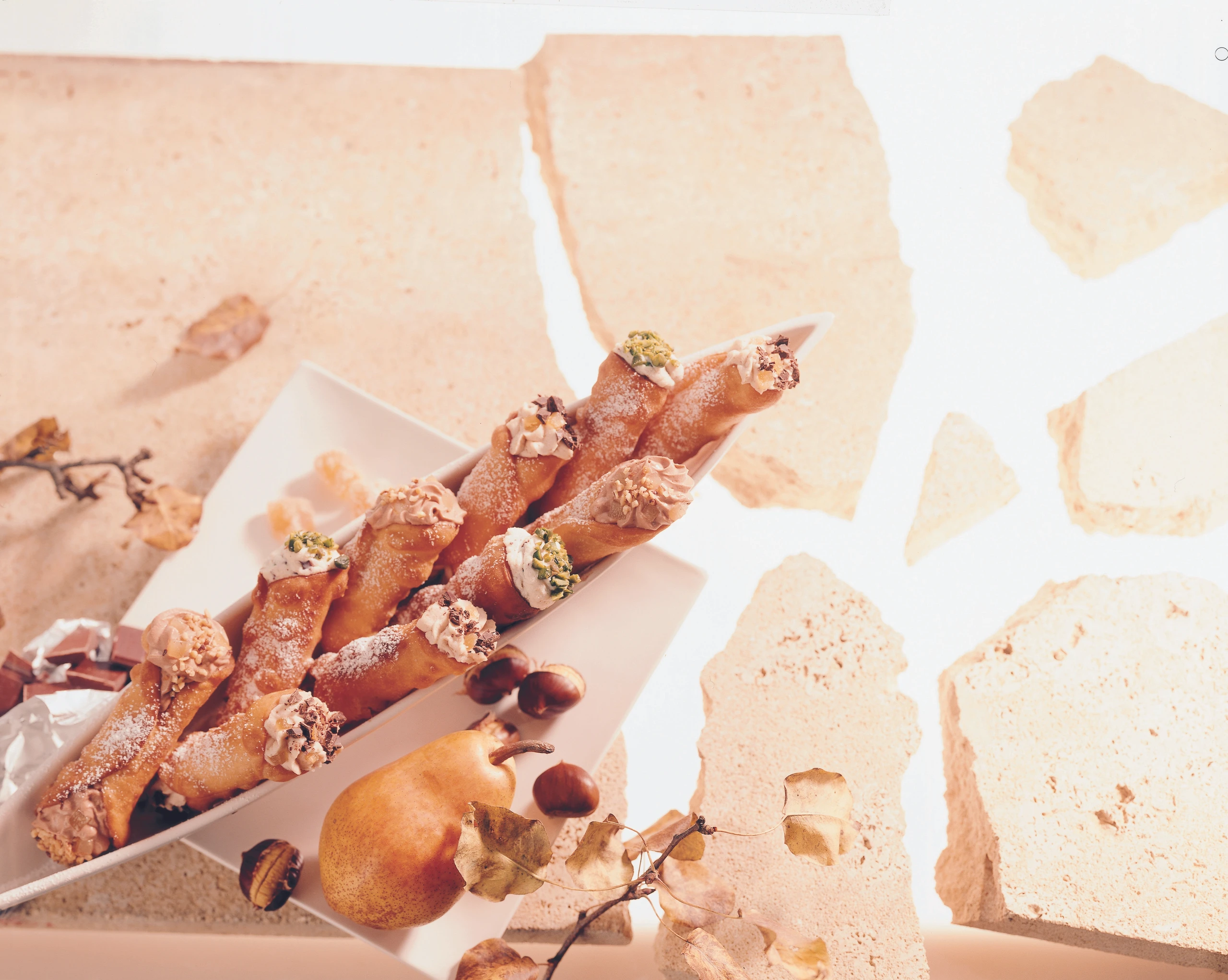 Cannoli mit dreierlei Füllen