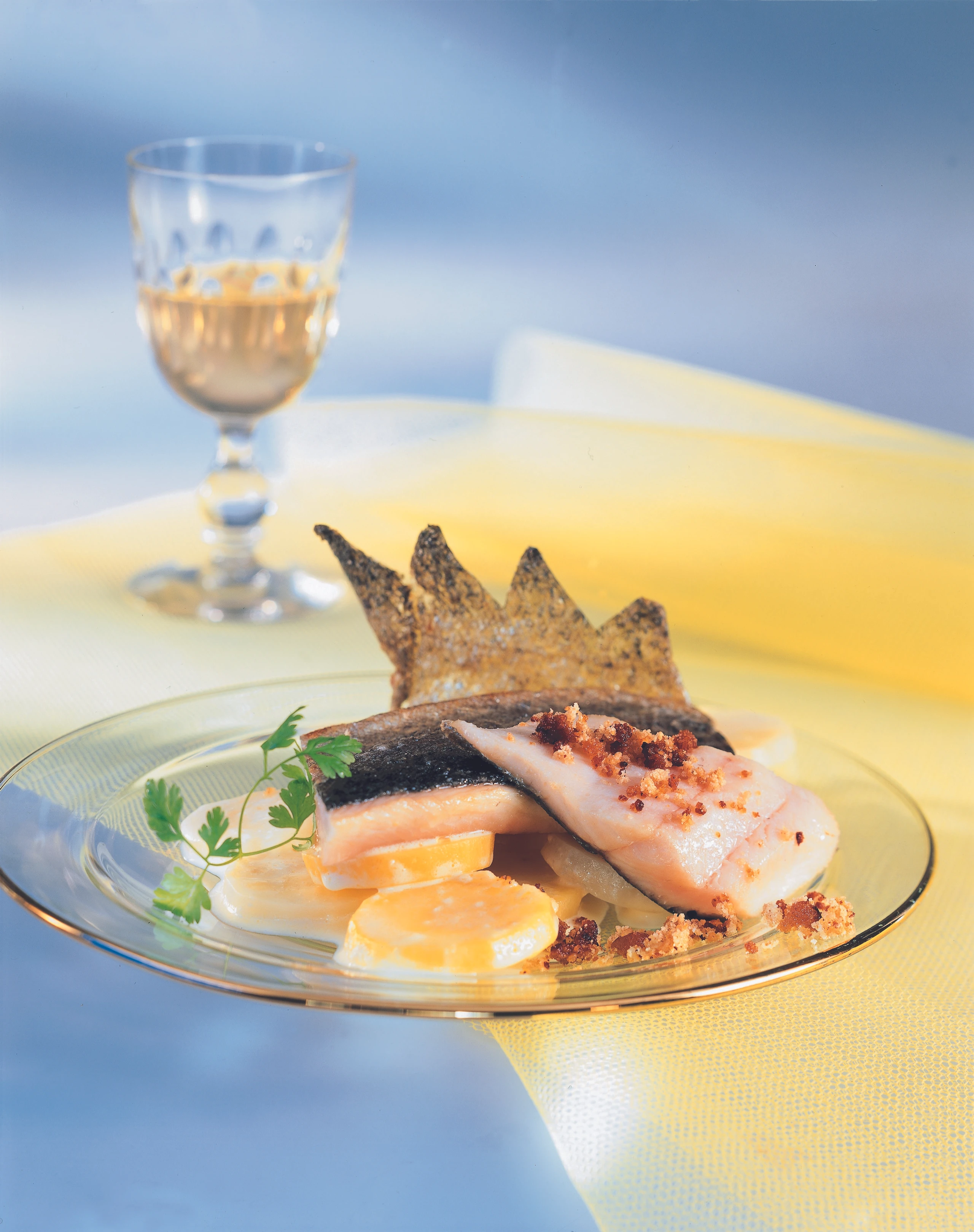 Forellenfilets mit Lebkuchenbröseln