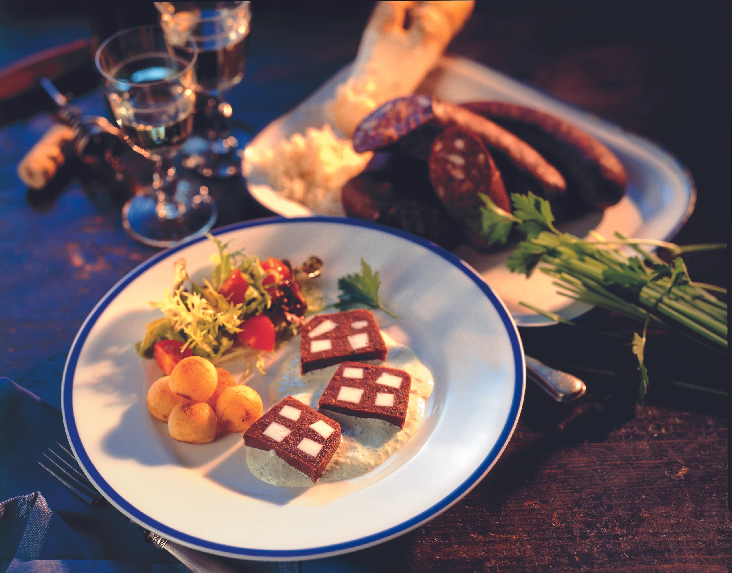 Blunzenterrine mit Sauerrahm-Krengelee