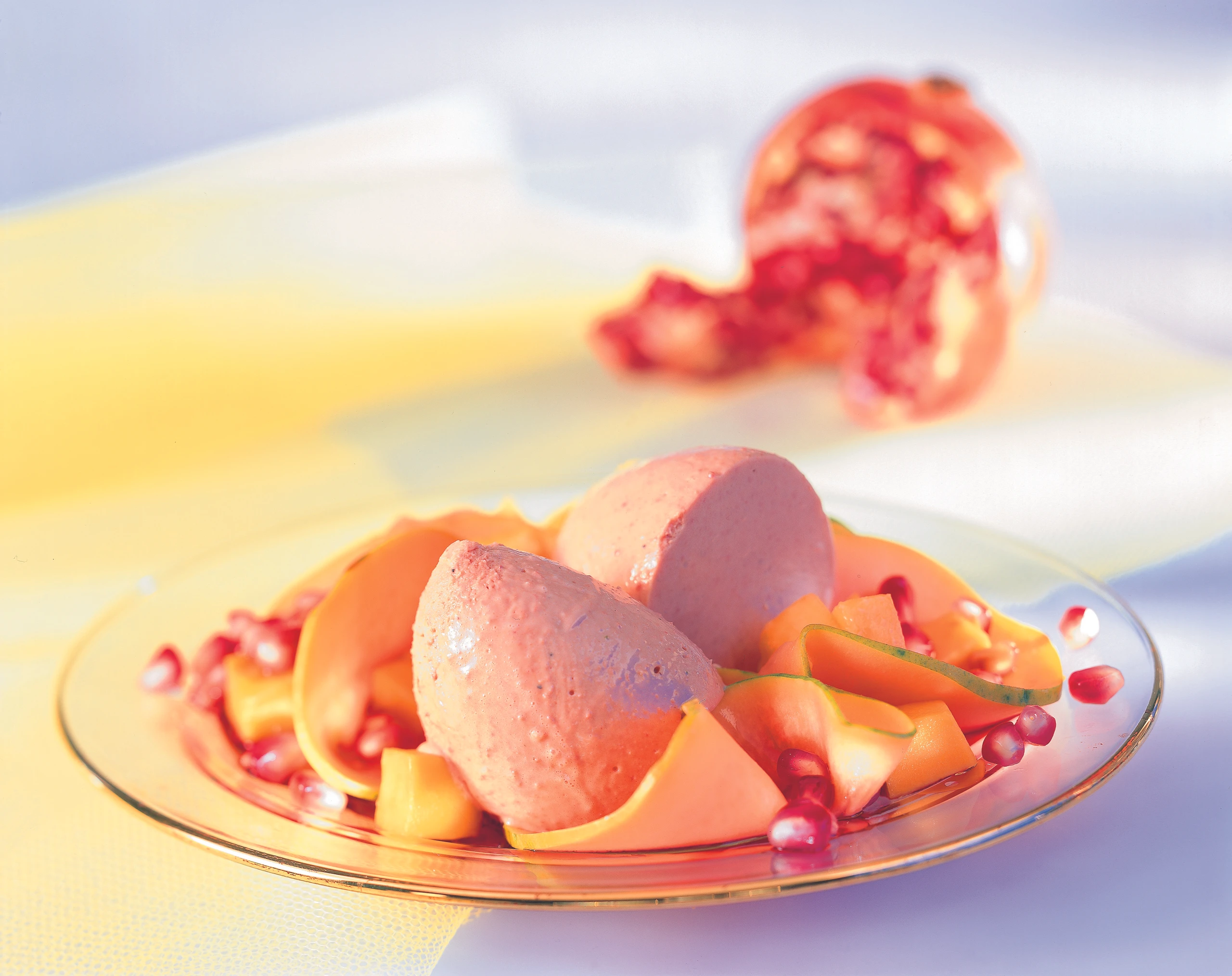 Hühnerleber-Parfait mit exotischen Früchten