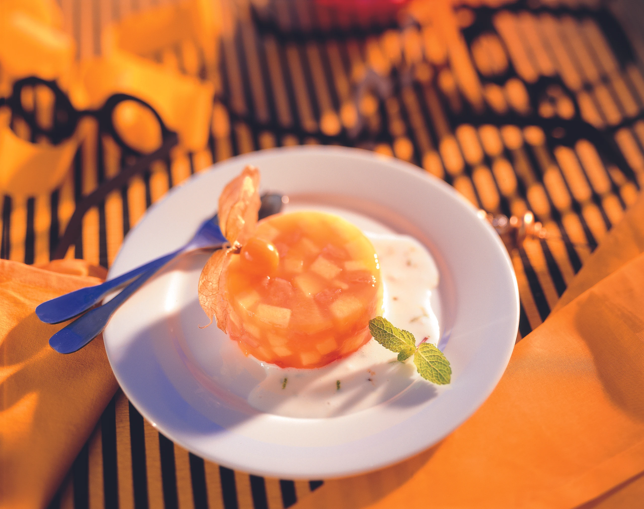 Mango-Papaya-Sülzchen