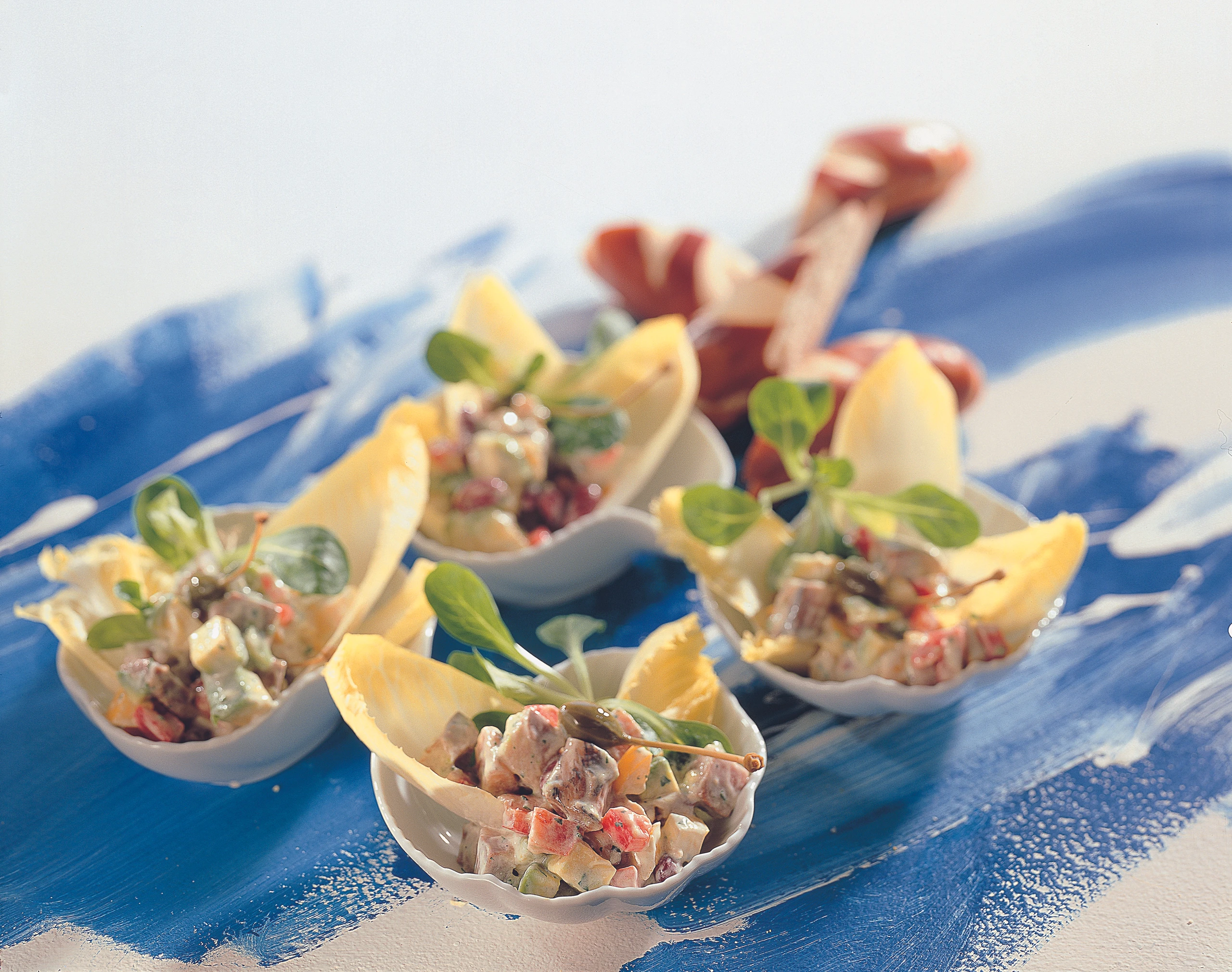 Matjessalat mit Avocado und Bohnen