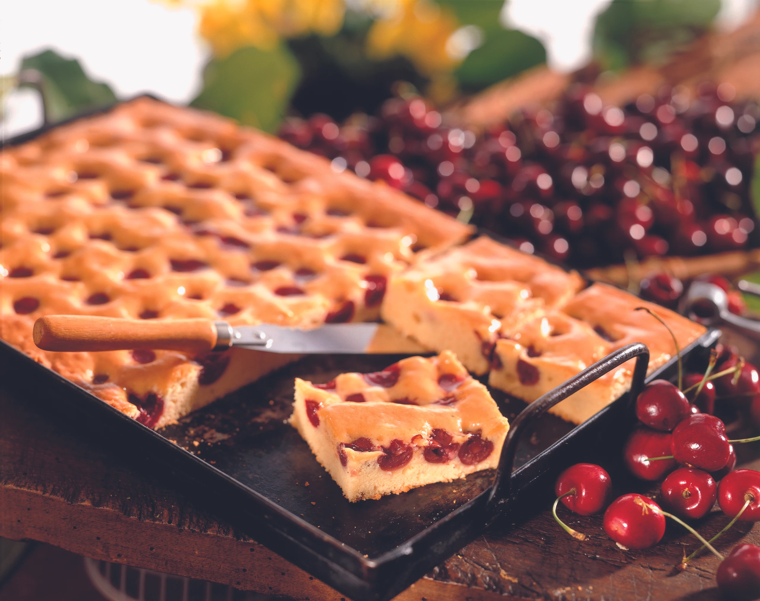 Kirschenkuchen vom Blech