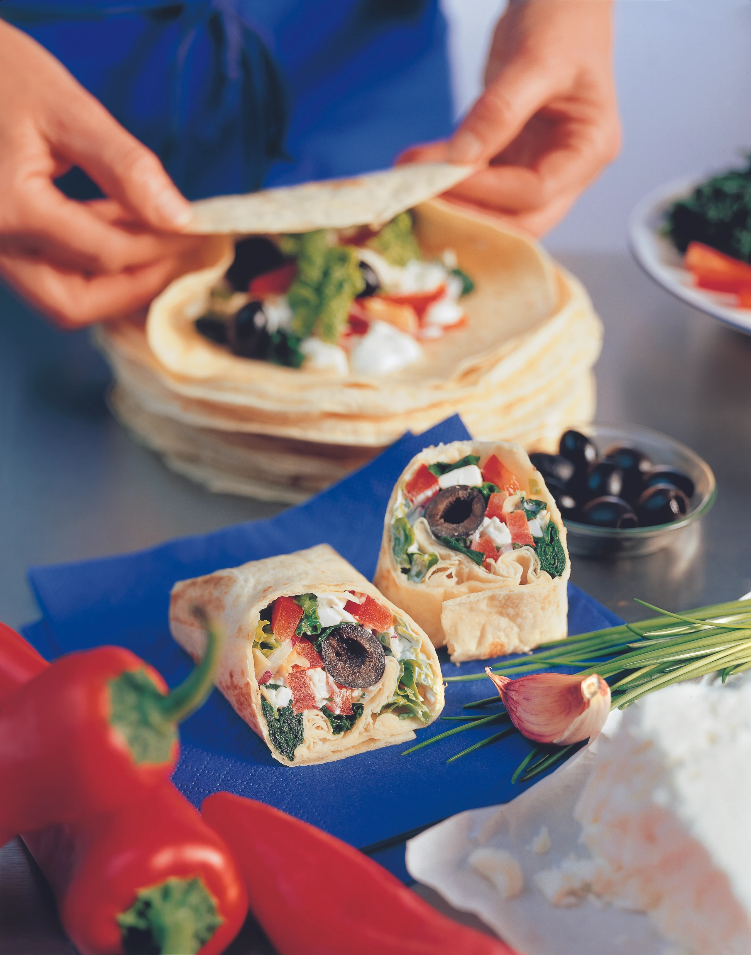 Wrap Kreta mit Spinat und Schafkäse
