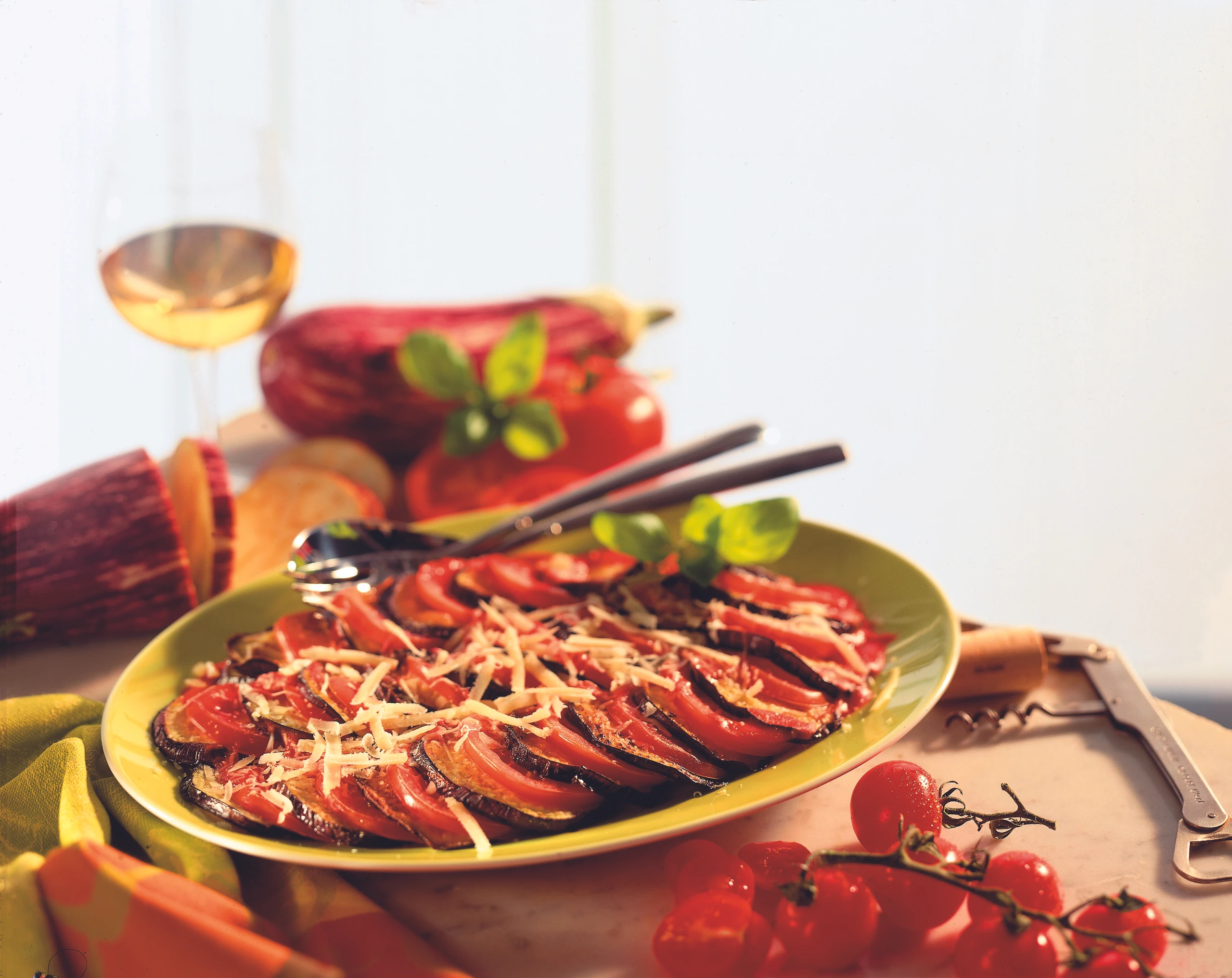 Überbackene Melanzani mit Tomaten