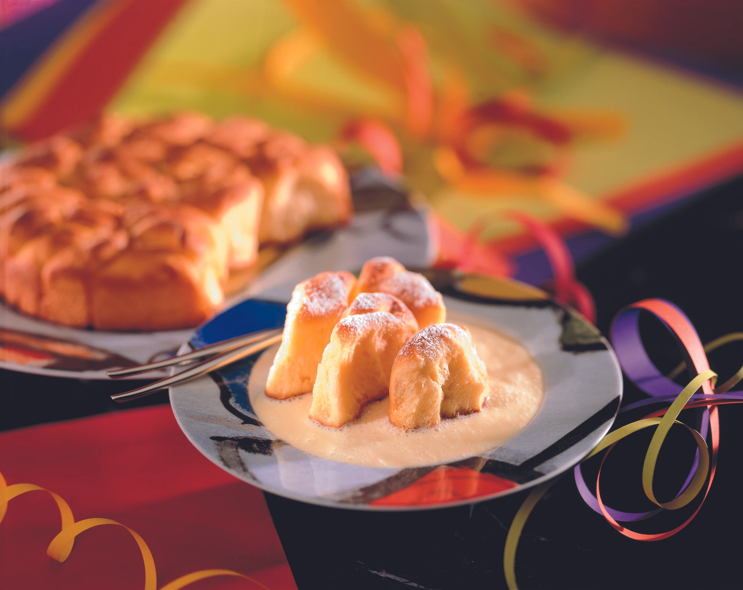 Mohnbuchteln mit Vanillesauce