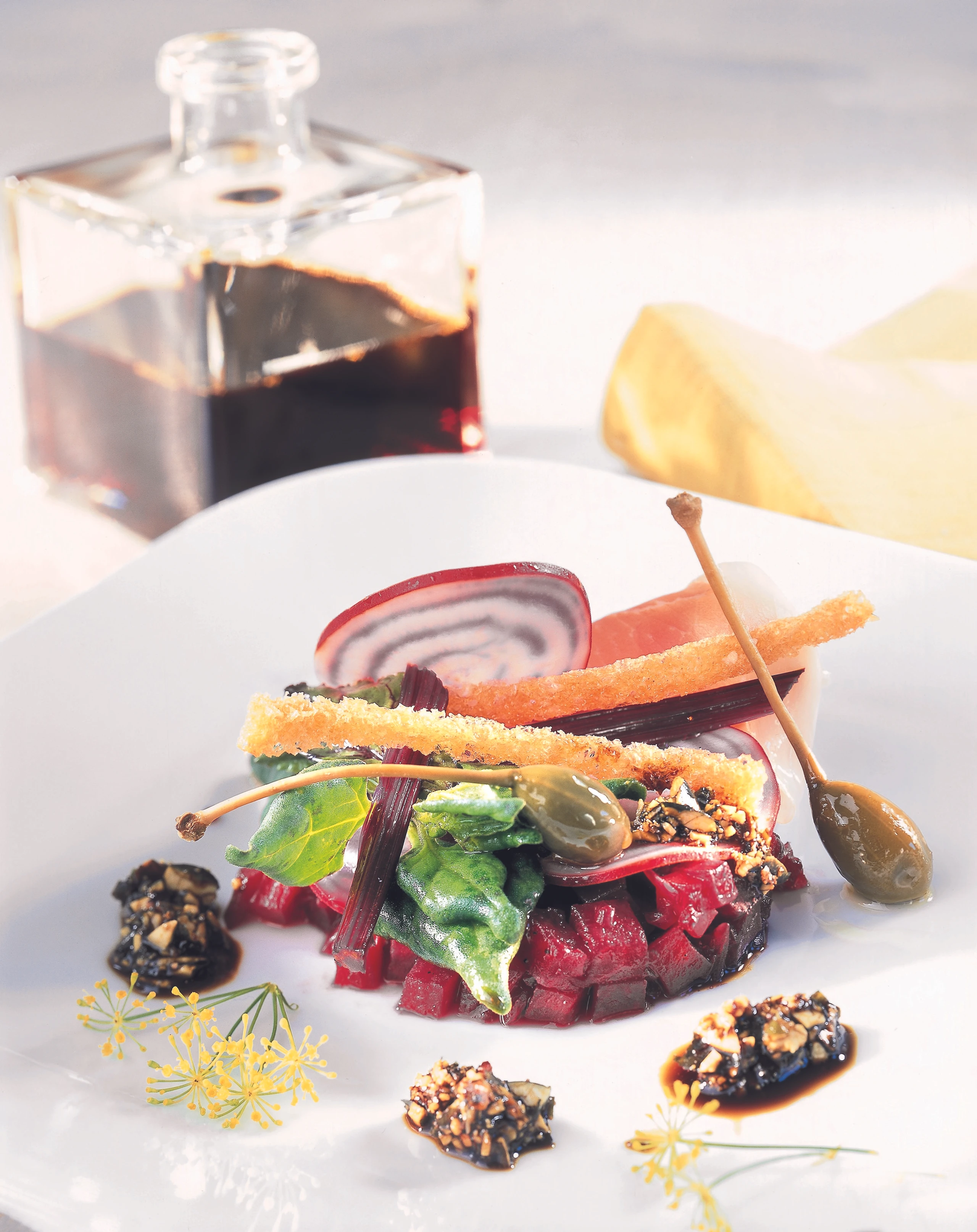 Süß-saures Rübengemüse mit Kürbiskernpesto