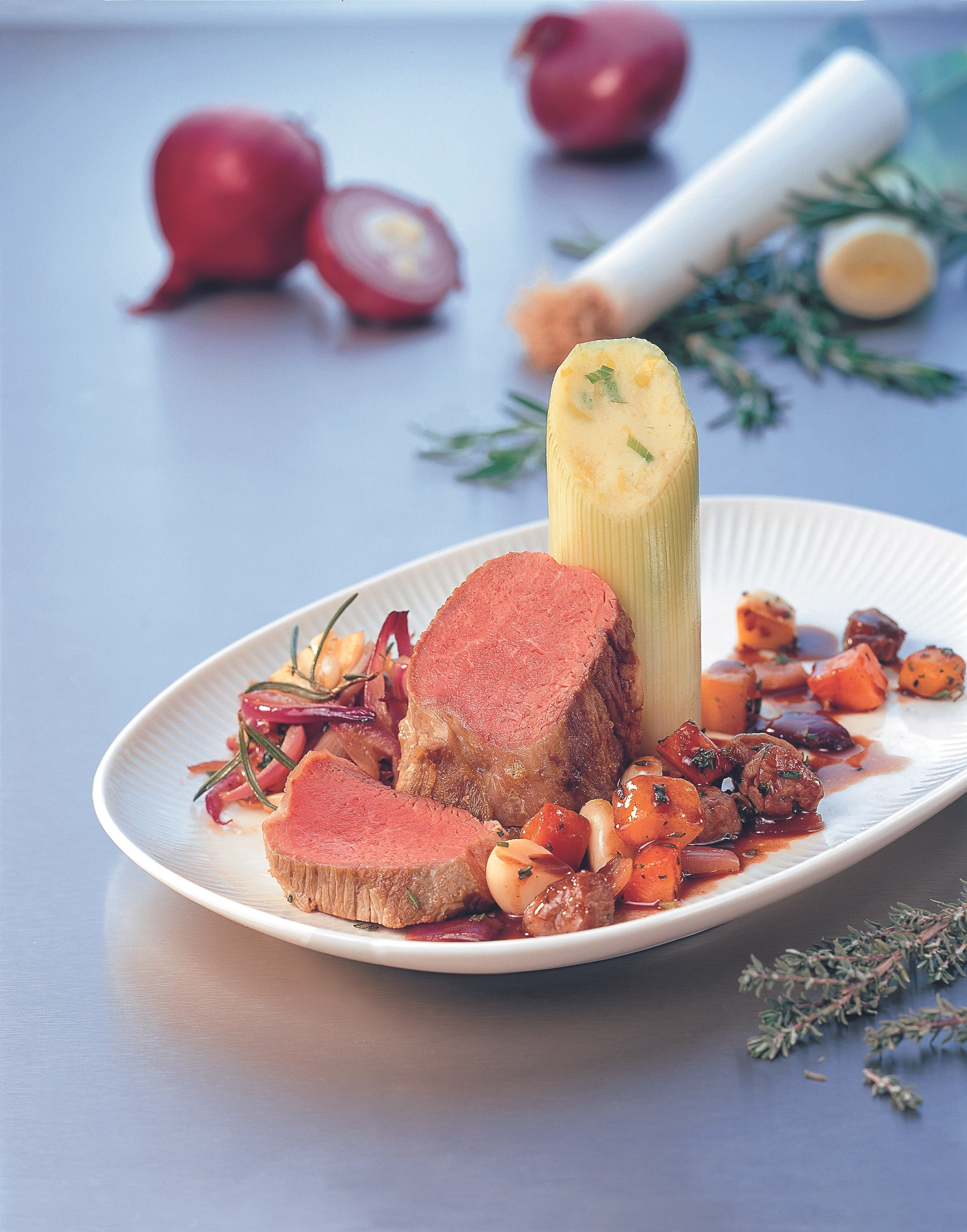 Gebratenes Lammrückenfilet