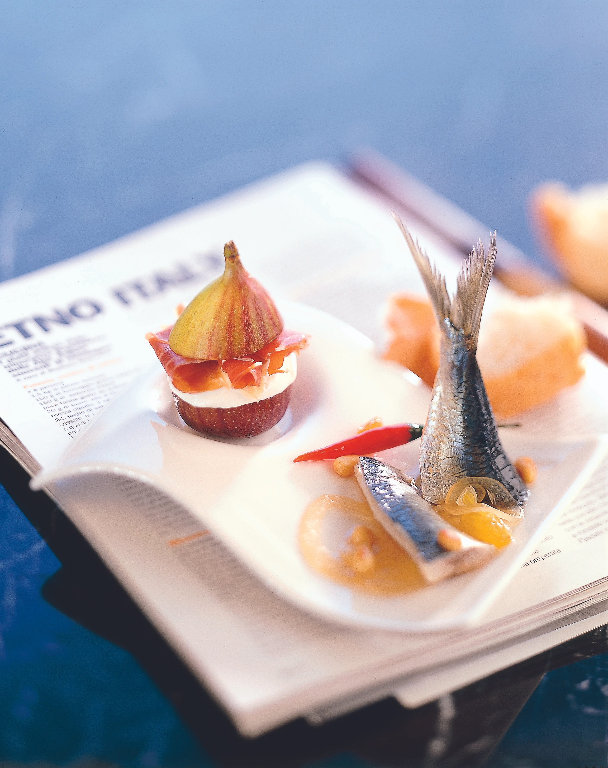 Feigen mit Ricotta und Prosciutto