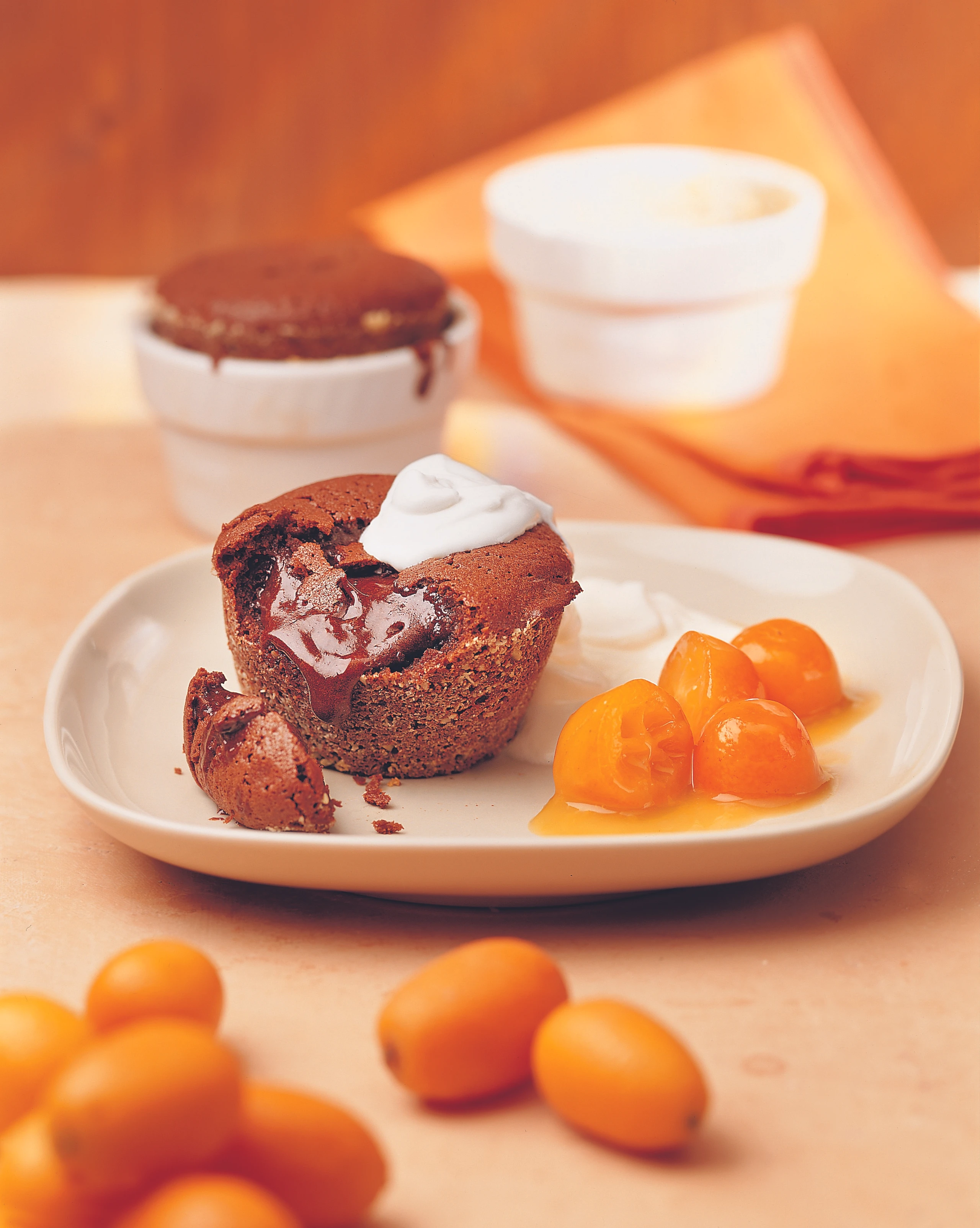 Warme Schoko-Zimtaufläufe