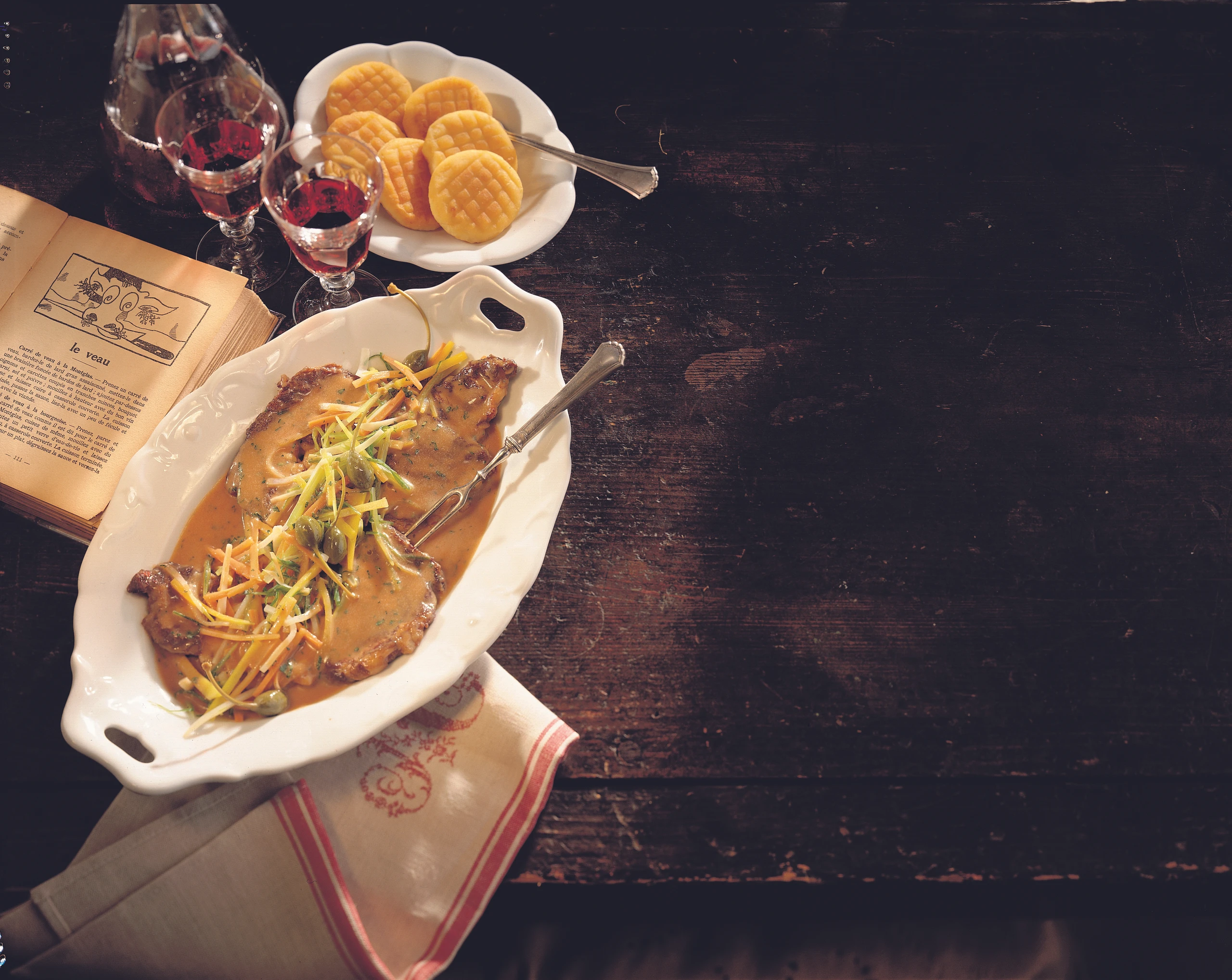 Esterhazy-Rostbraten mit Erdäpfelkrapferln