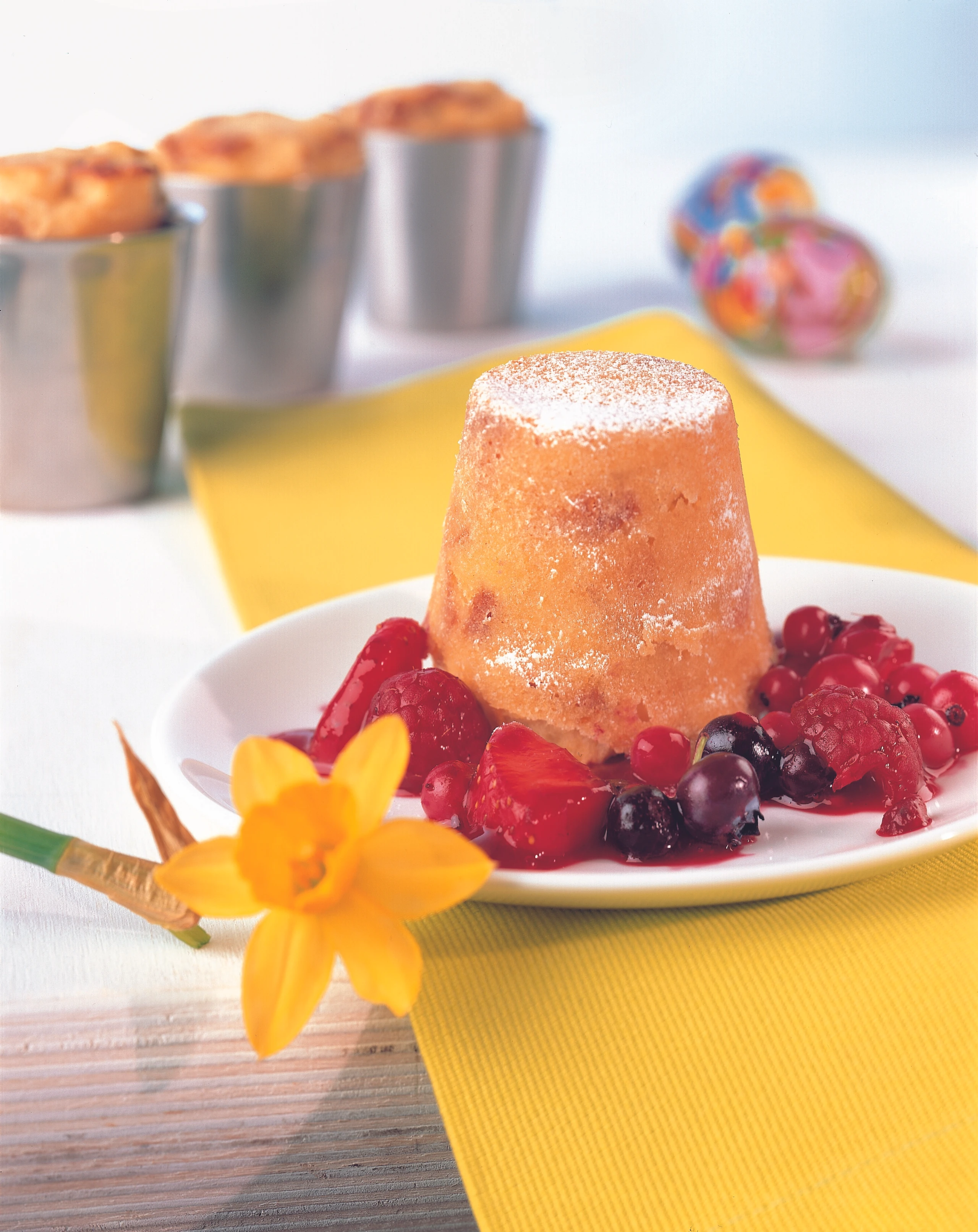 Pinzenauflauf mit Beerenröster