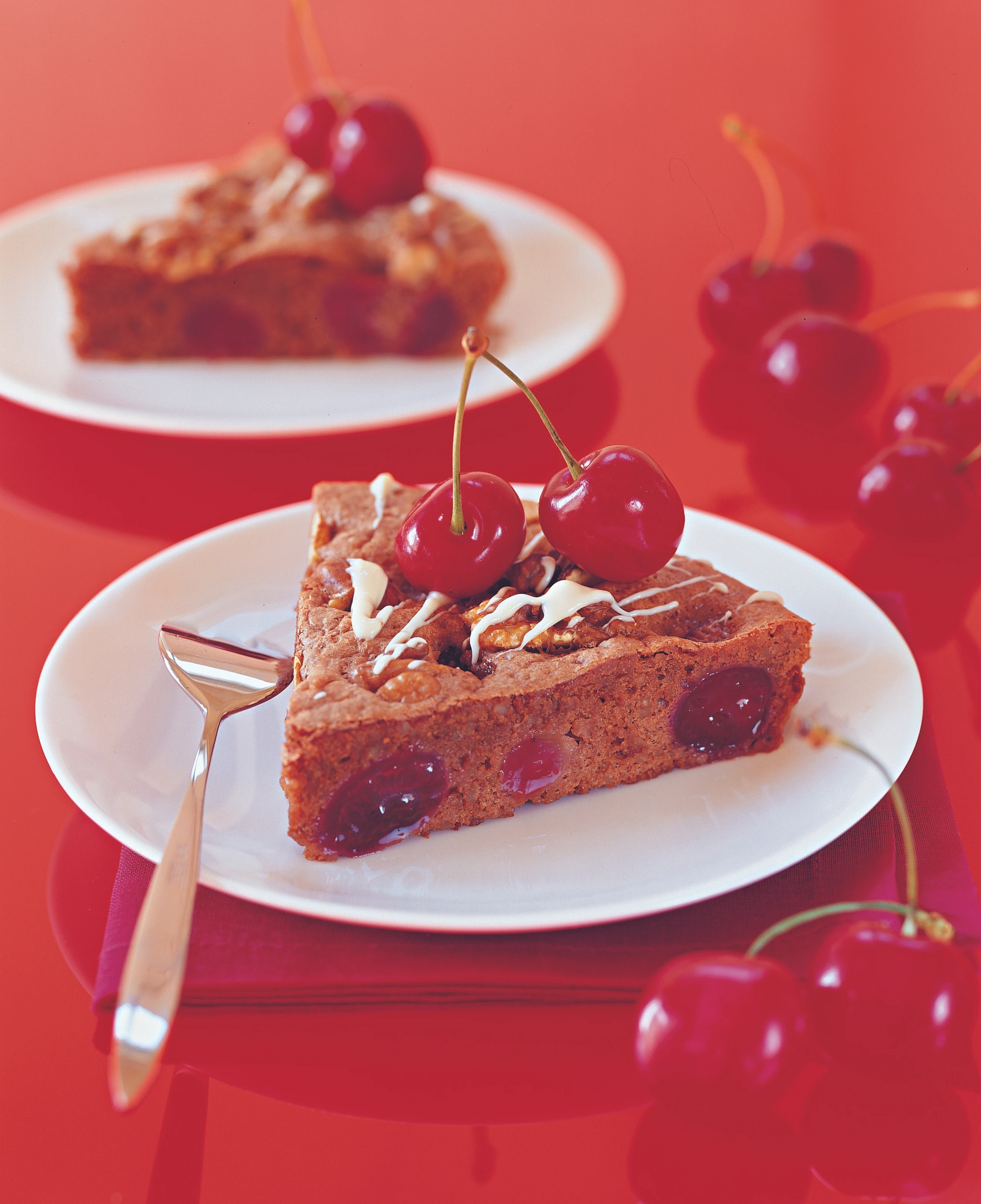 Kirschentarte mit Walnuss-Krokant