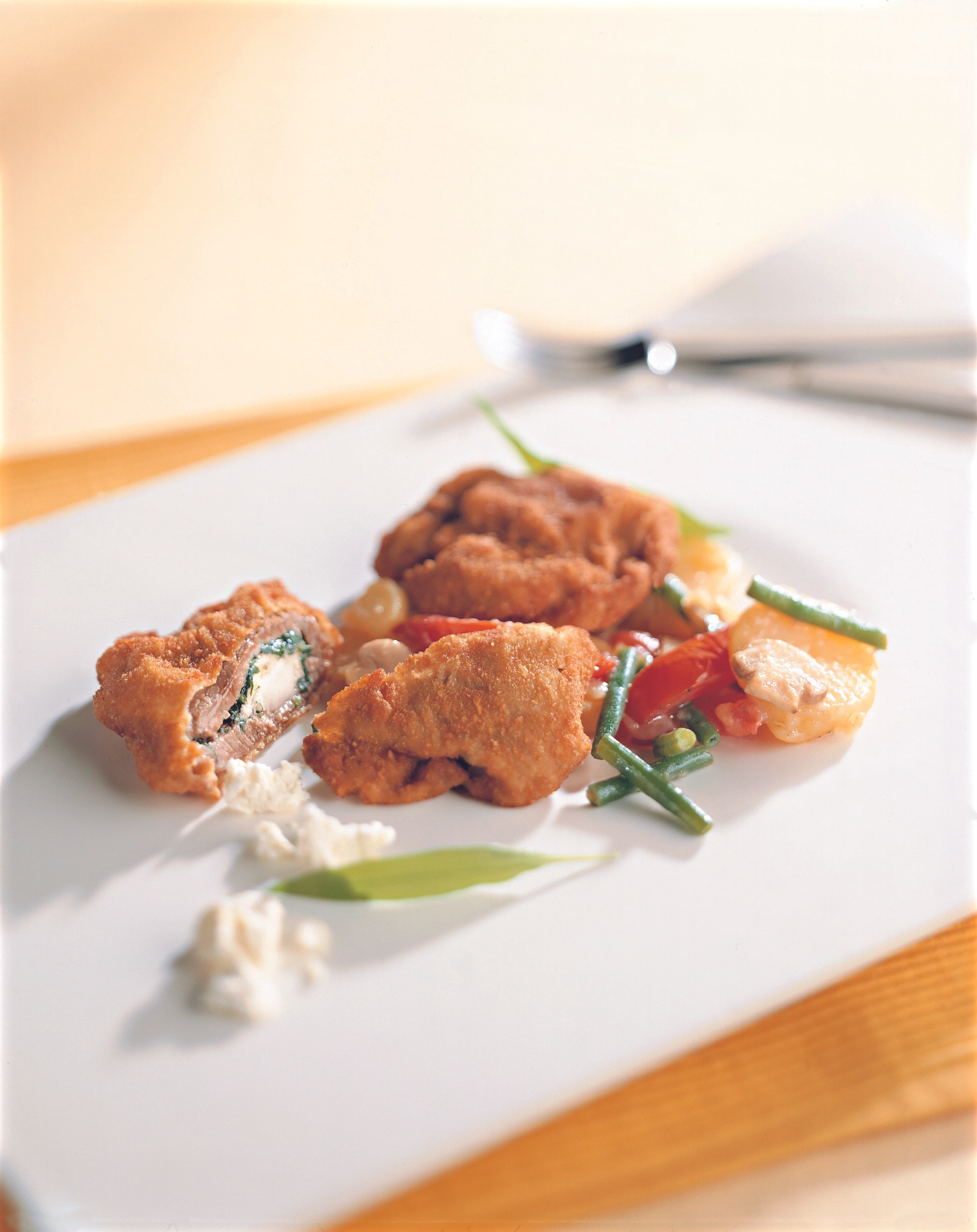 Lammschnitzel mit Bärlauch